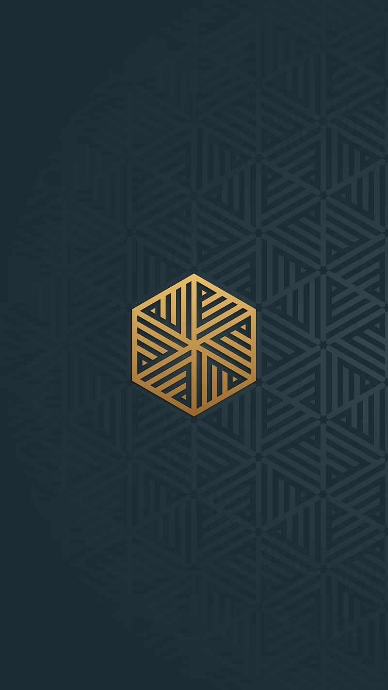 Geometric Logo Design On Dark Background