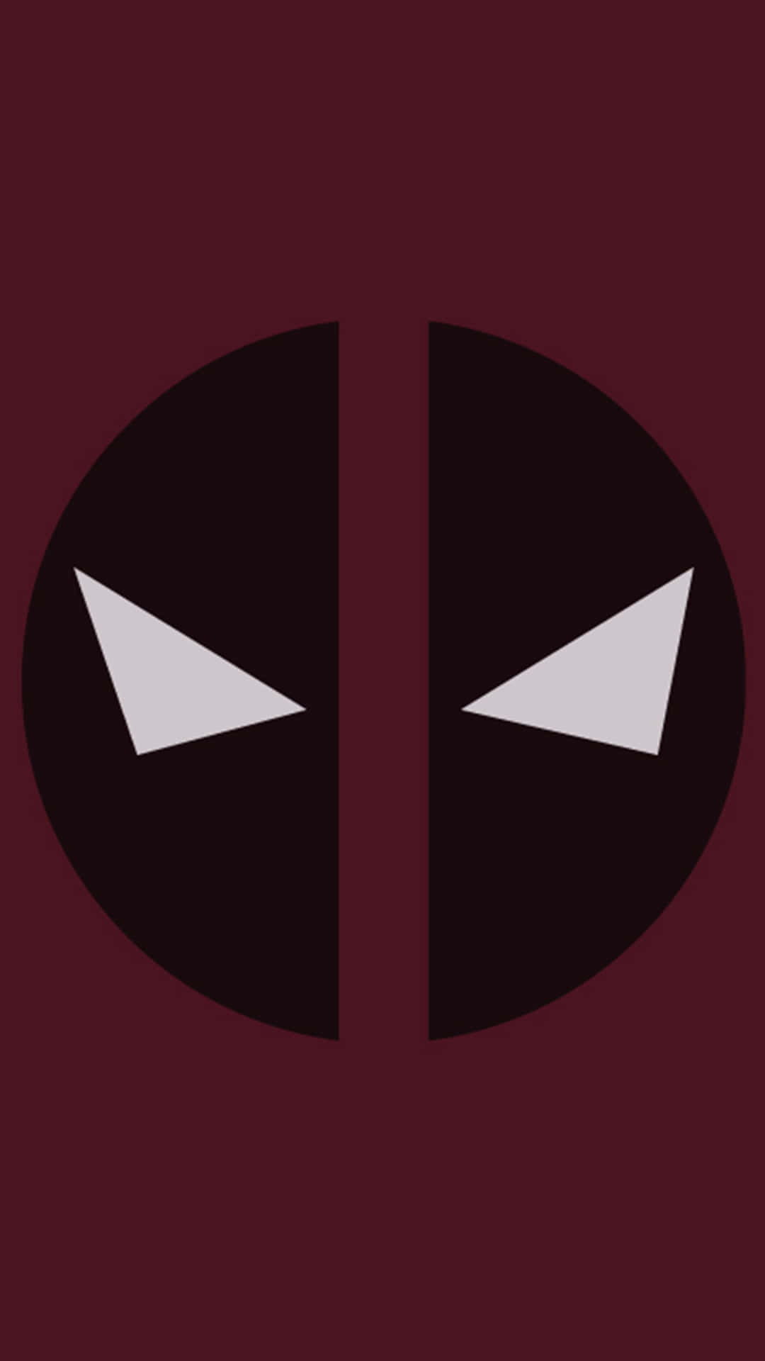 Geometric Minimalist Deadpool Logo Background