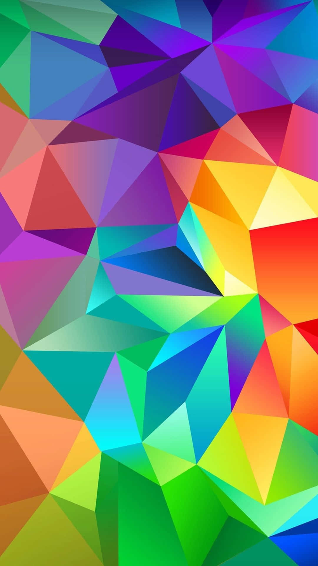 Geometric Pattern Colorful 4k Phone Background