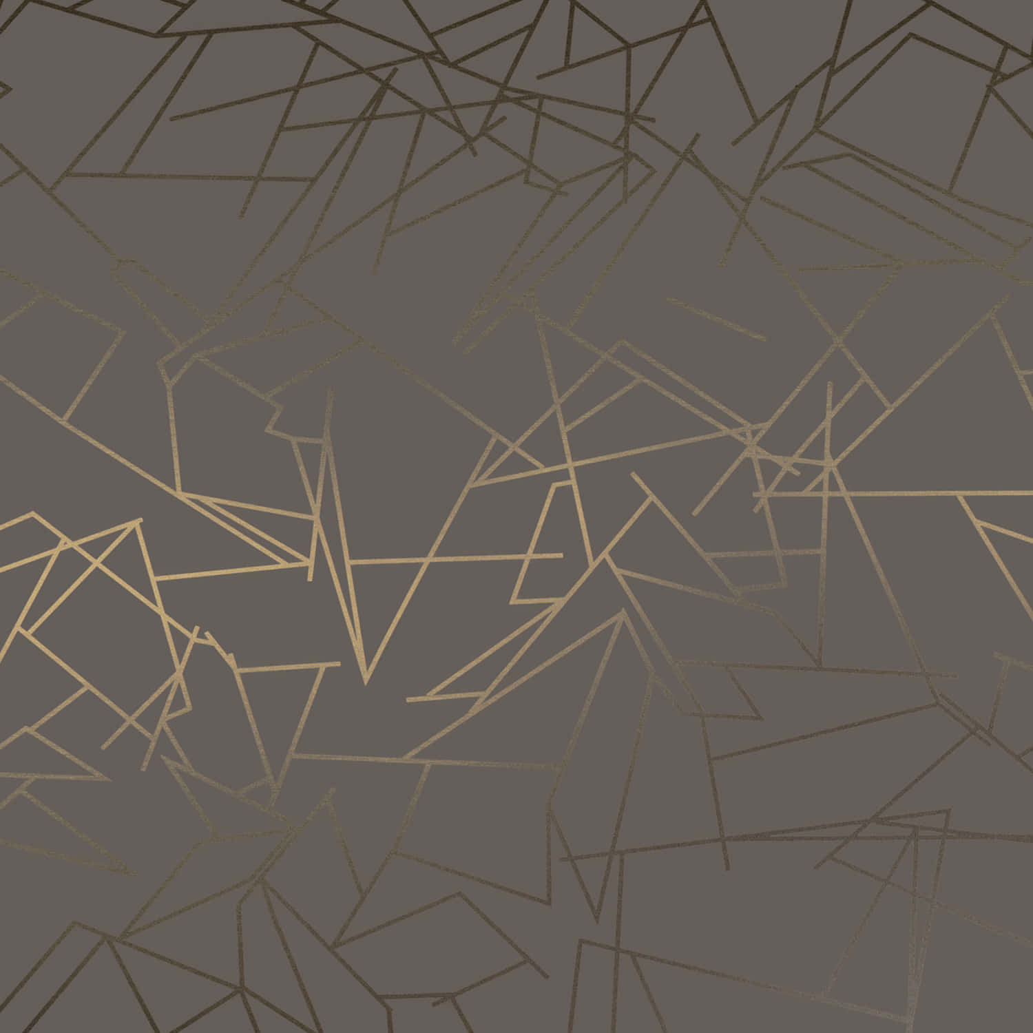 Geometric Pattern In Gold And Black