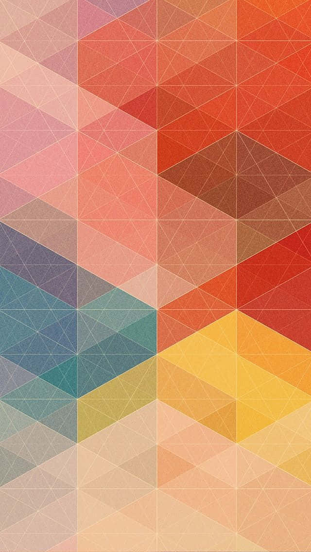 Geometric Pattern With Colorful Triangles Background