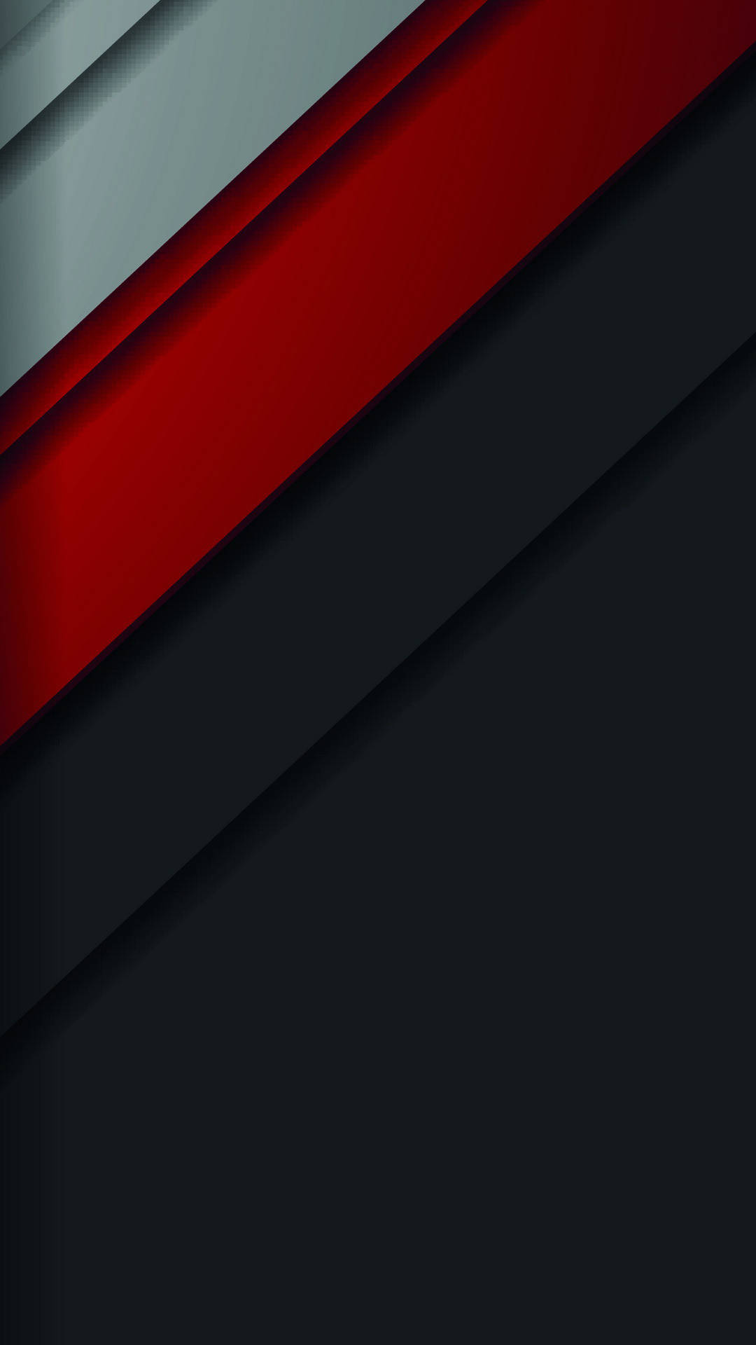 Geometric Red And Black Iphone Background