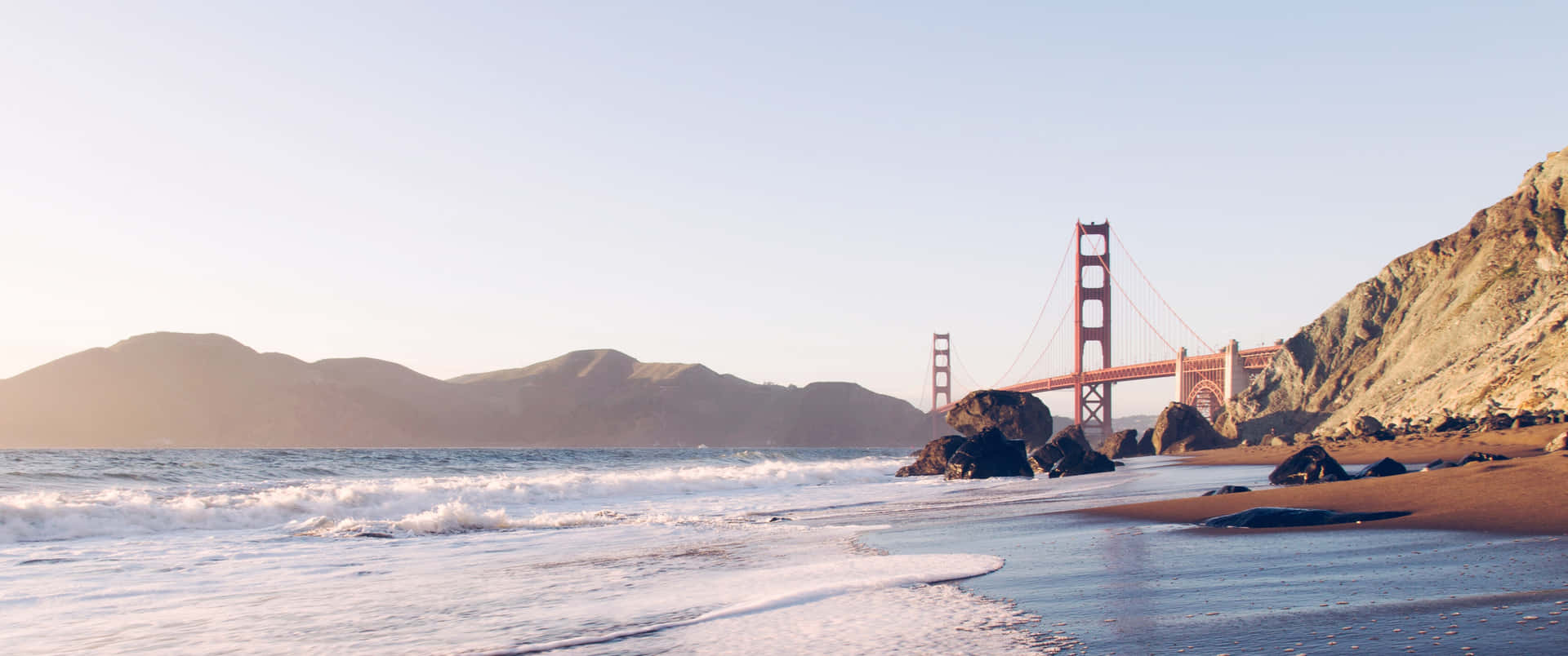 Geometric Shapes In A Minimalist 3440x1440 Wallpaper. Background