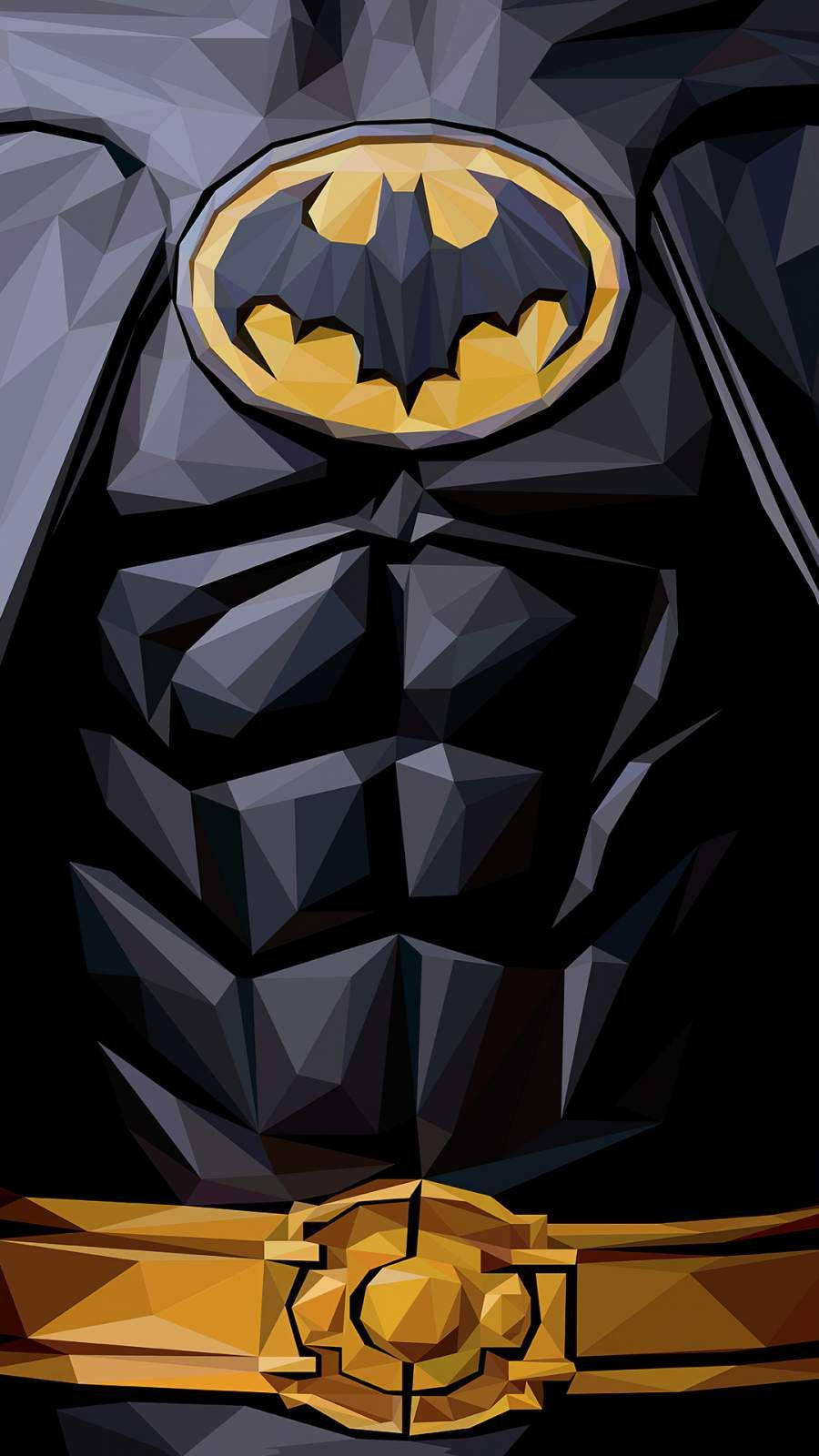 Geometric The Batman Iphone Torso Background