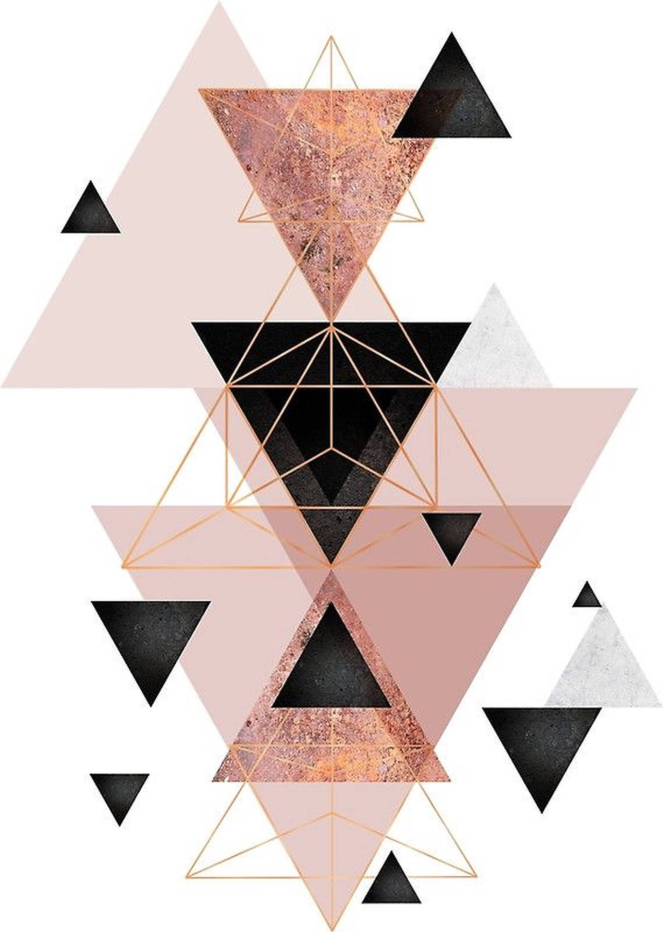 Geometric Triangle Art Background