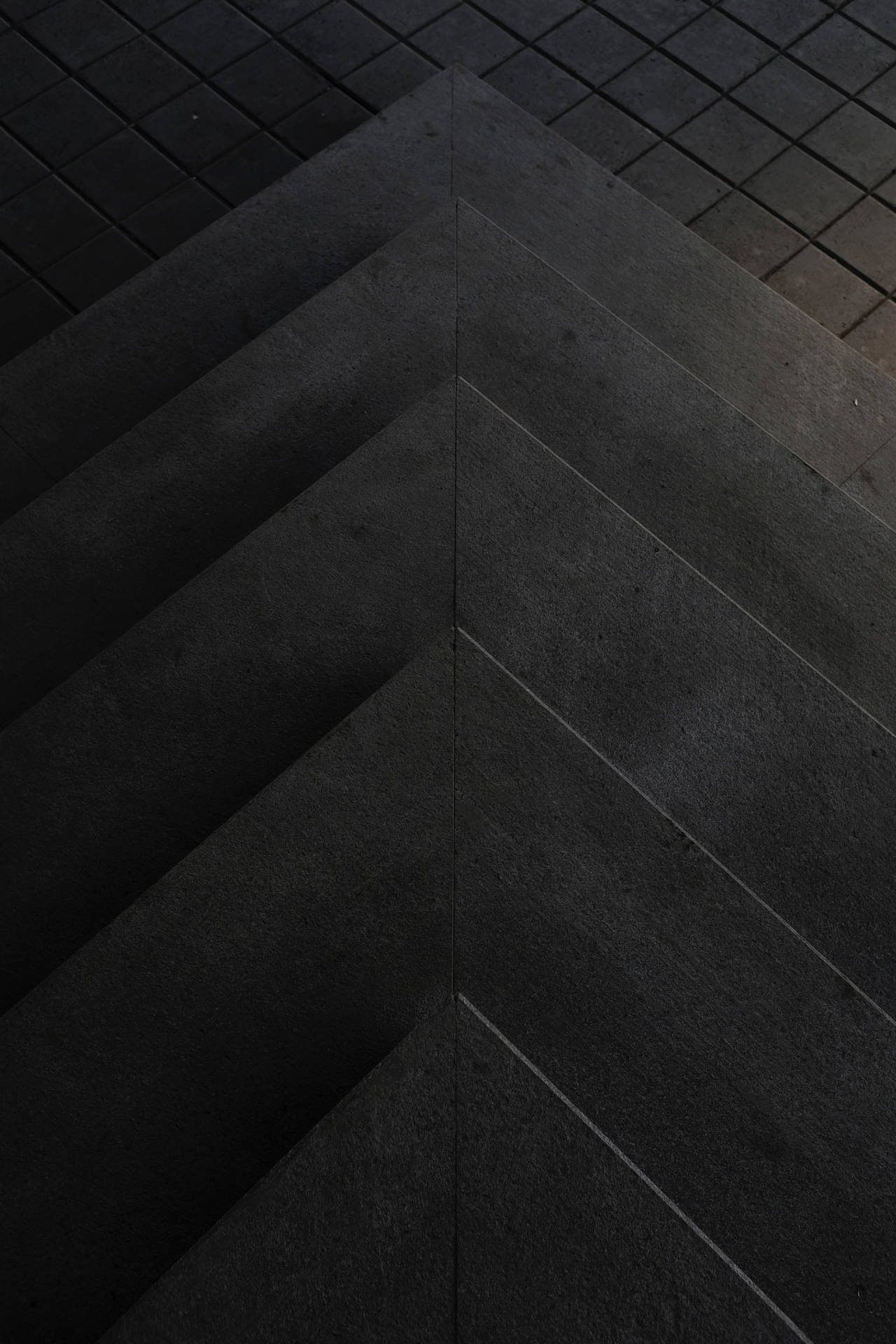 Geometric Triangle Cement Dark Mode Background
