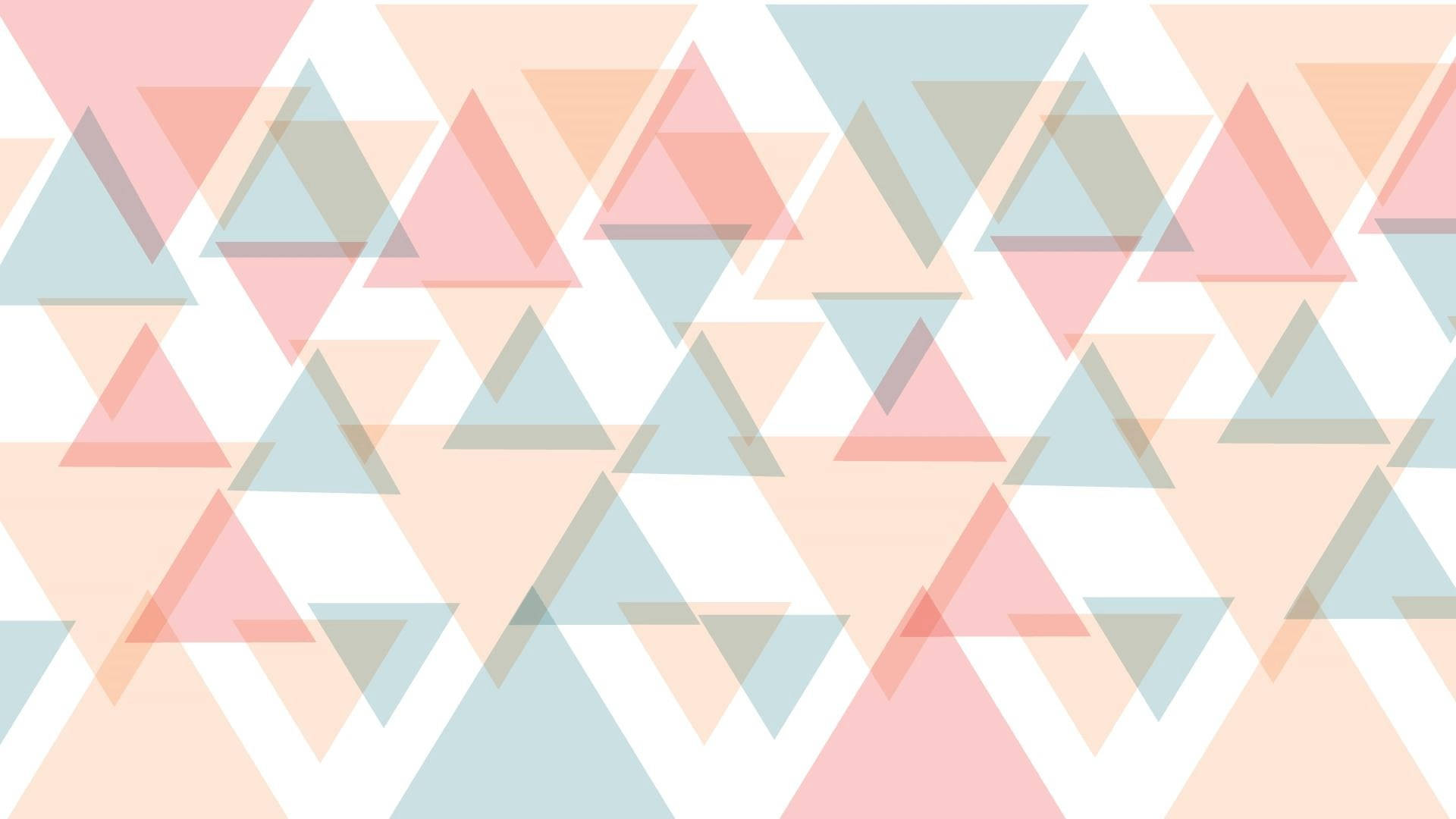 Geometric Triangle Pastel Desktop Background