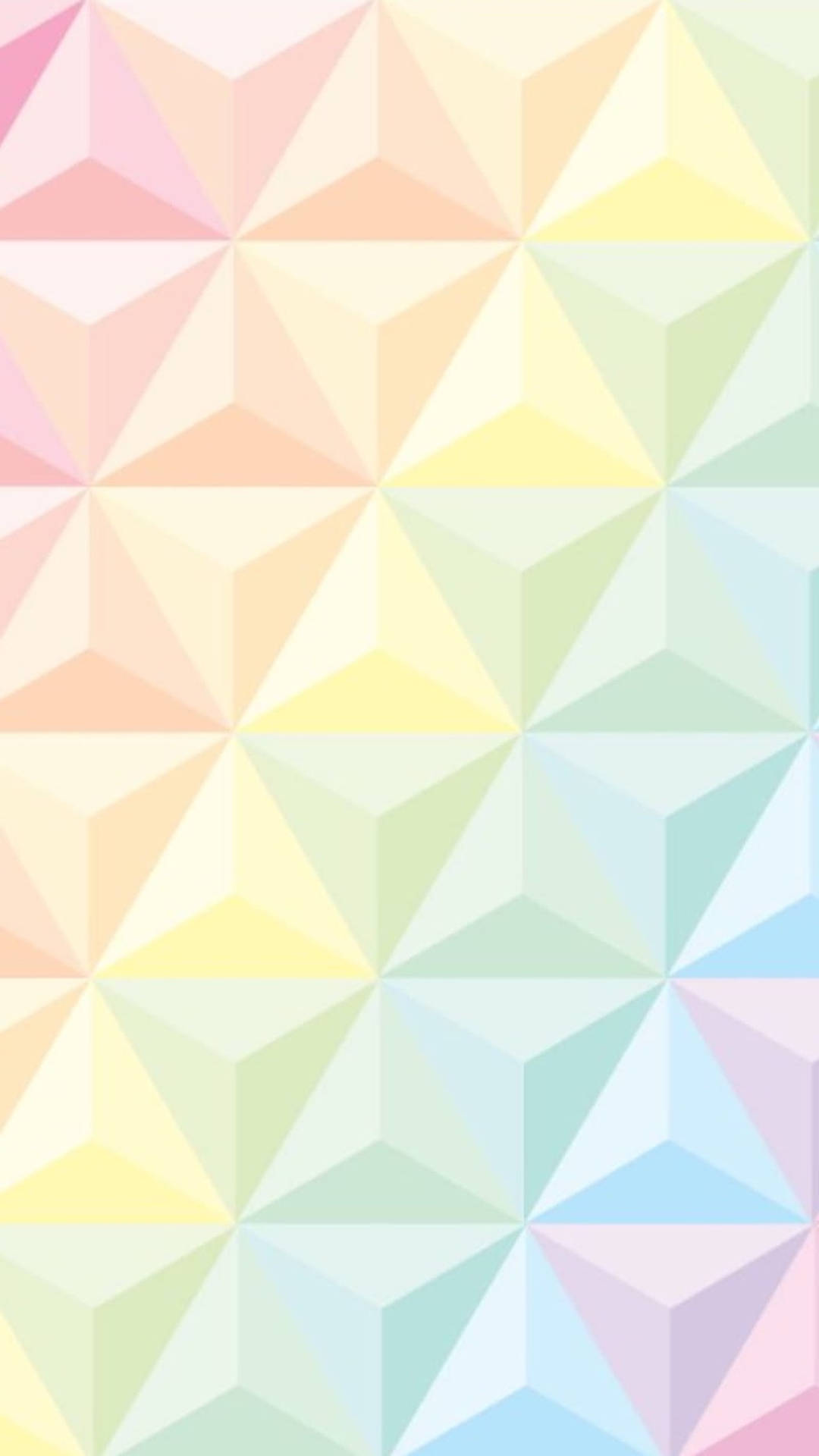 Geometric Triangle Pastel Rainbow Vector Art Background