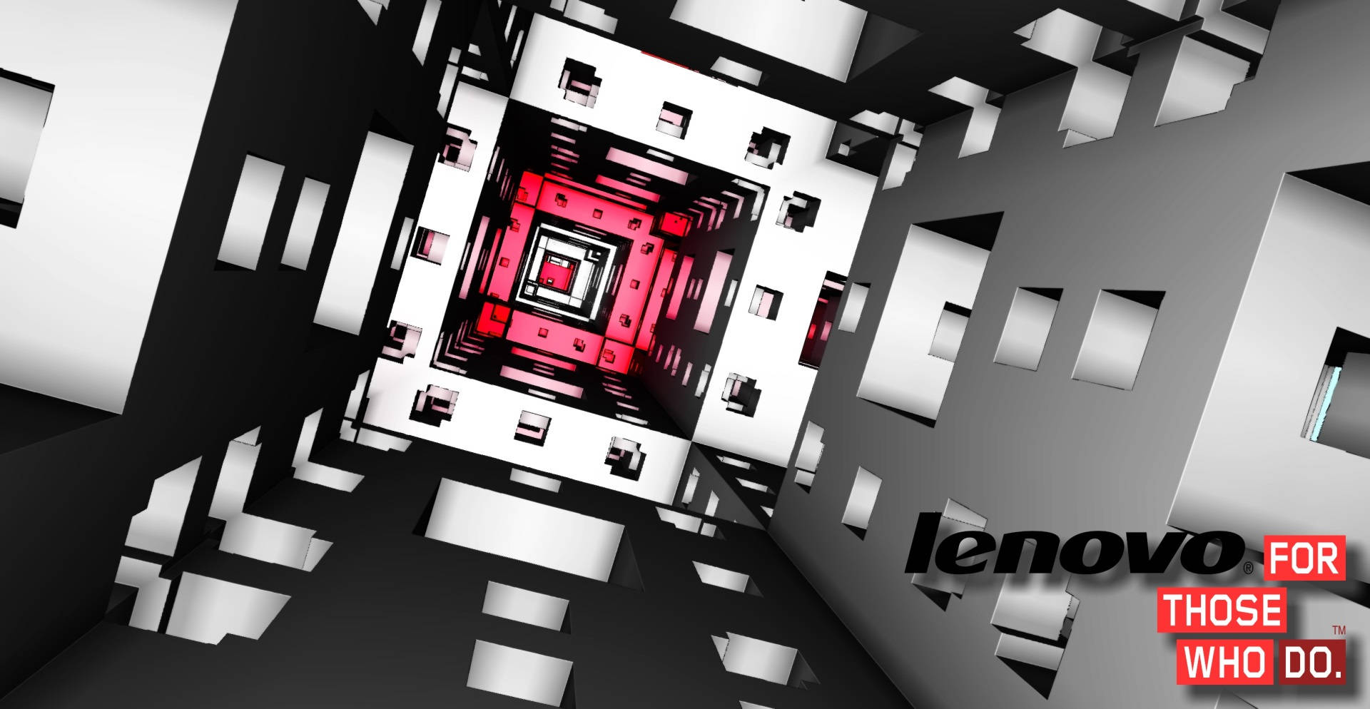 Geometric Tunnel Lenovo Official Background