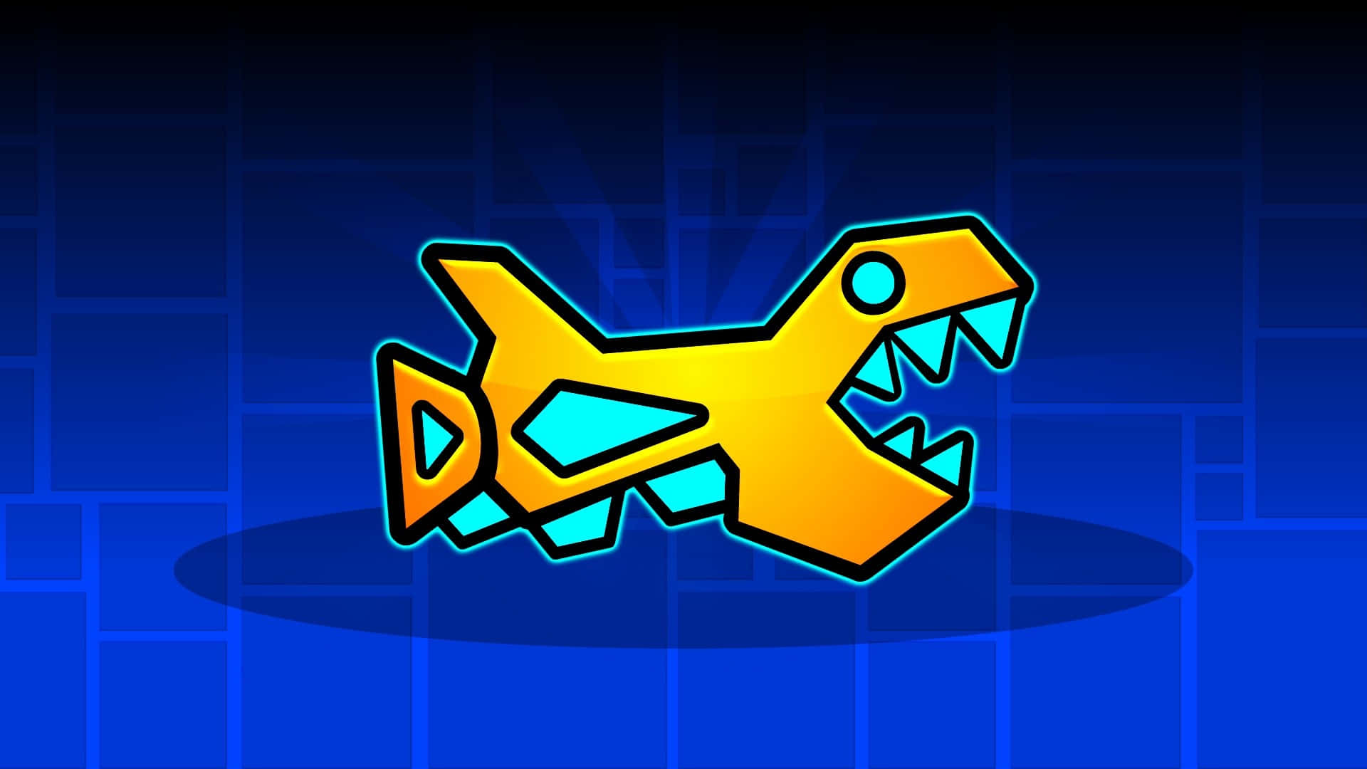 Geometry Dash Dinosaur Chracter Background