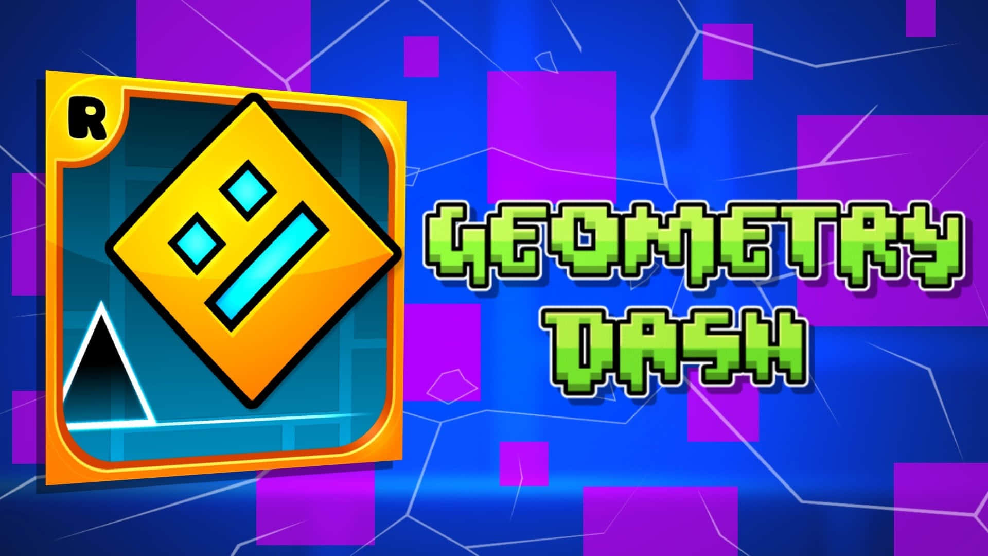 Geometry Dash Game Icon Background