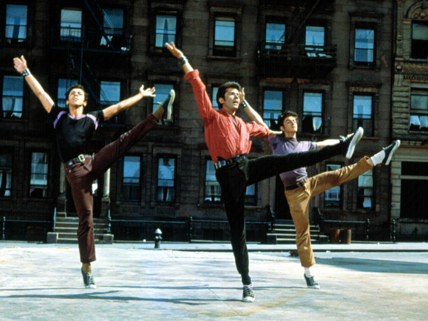 George Chakiris Gang Dancing West Side Story Background