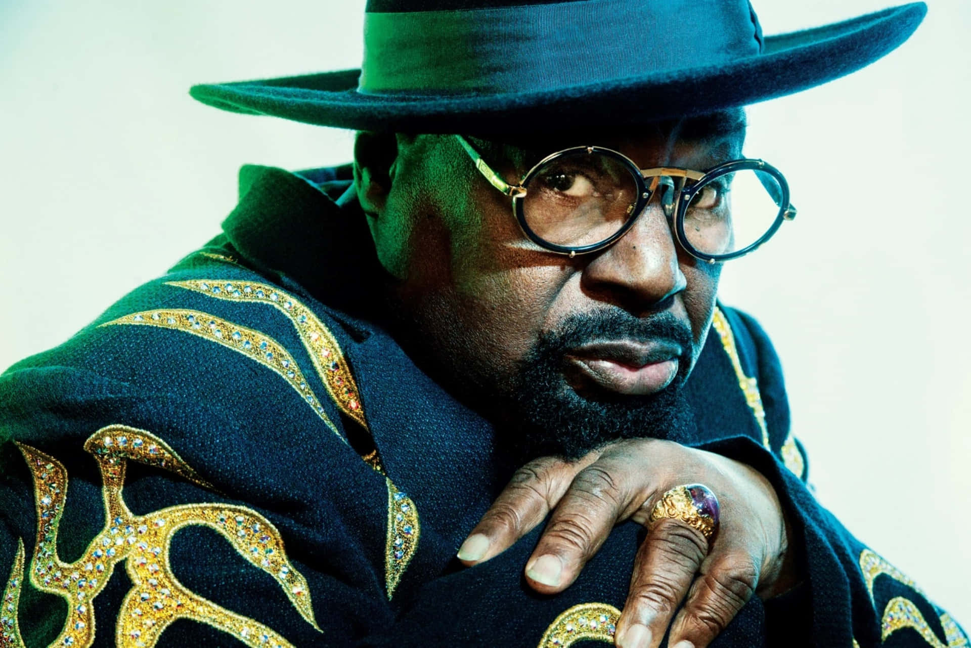 George Clinton For Rolling Stone Feature Background