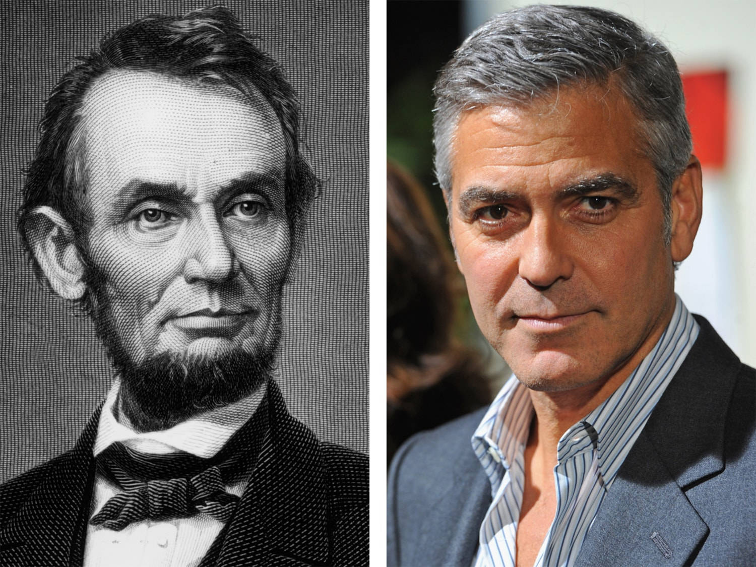 George Clooney And Abraham Lincoln Background