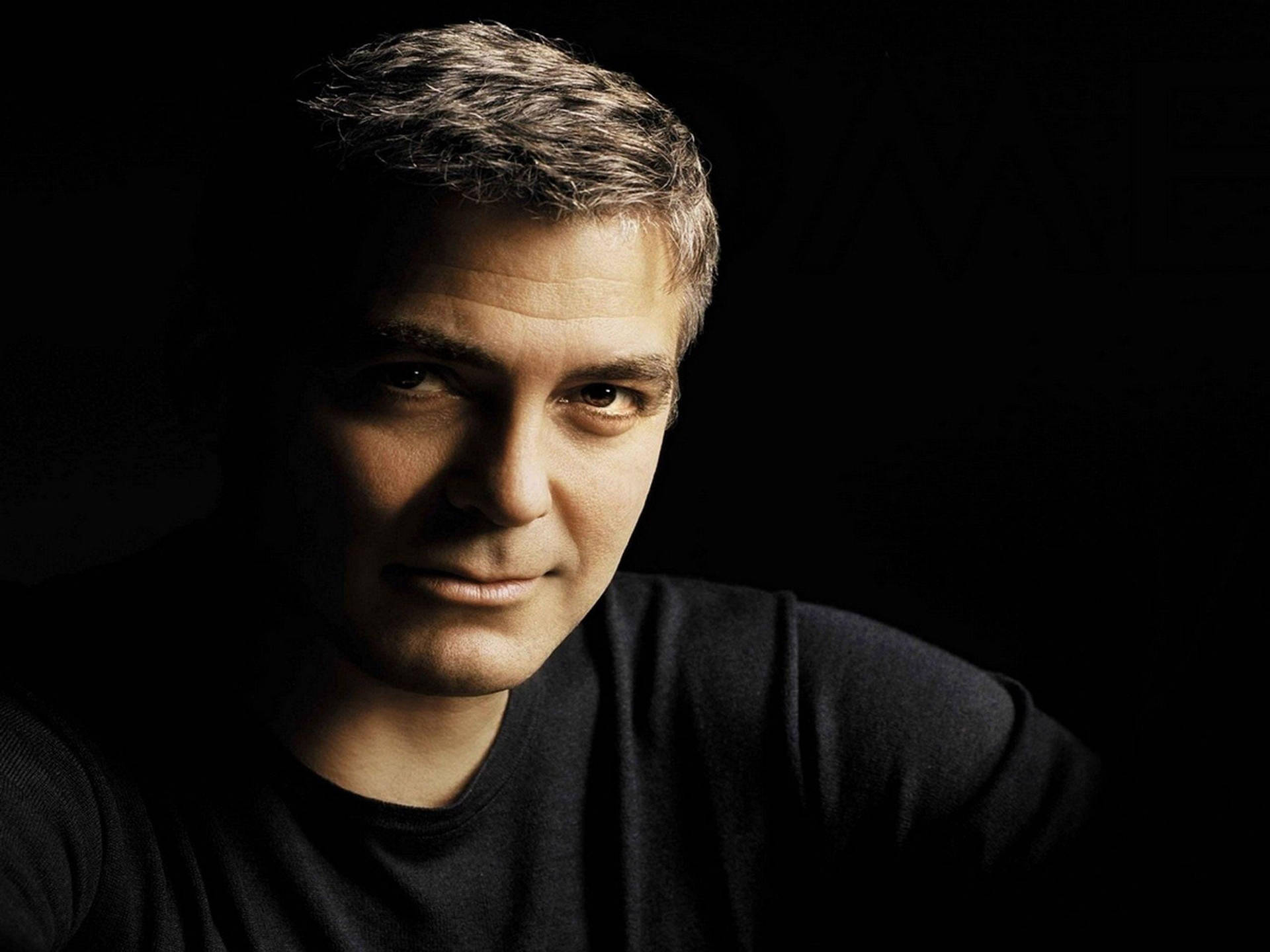 George Clooney Black Background