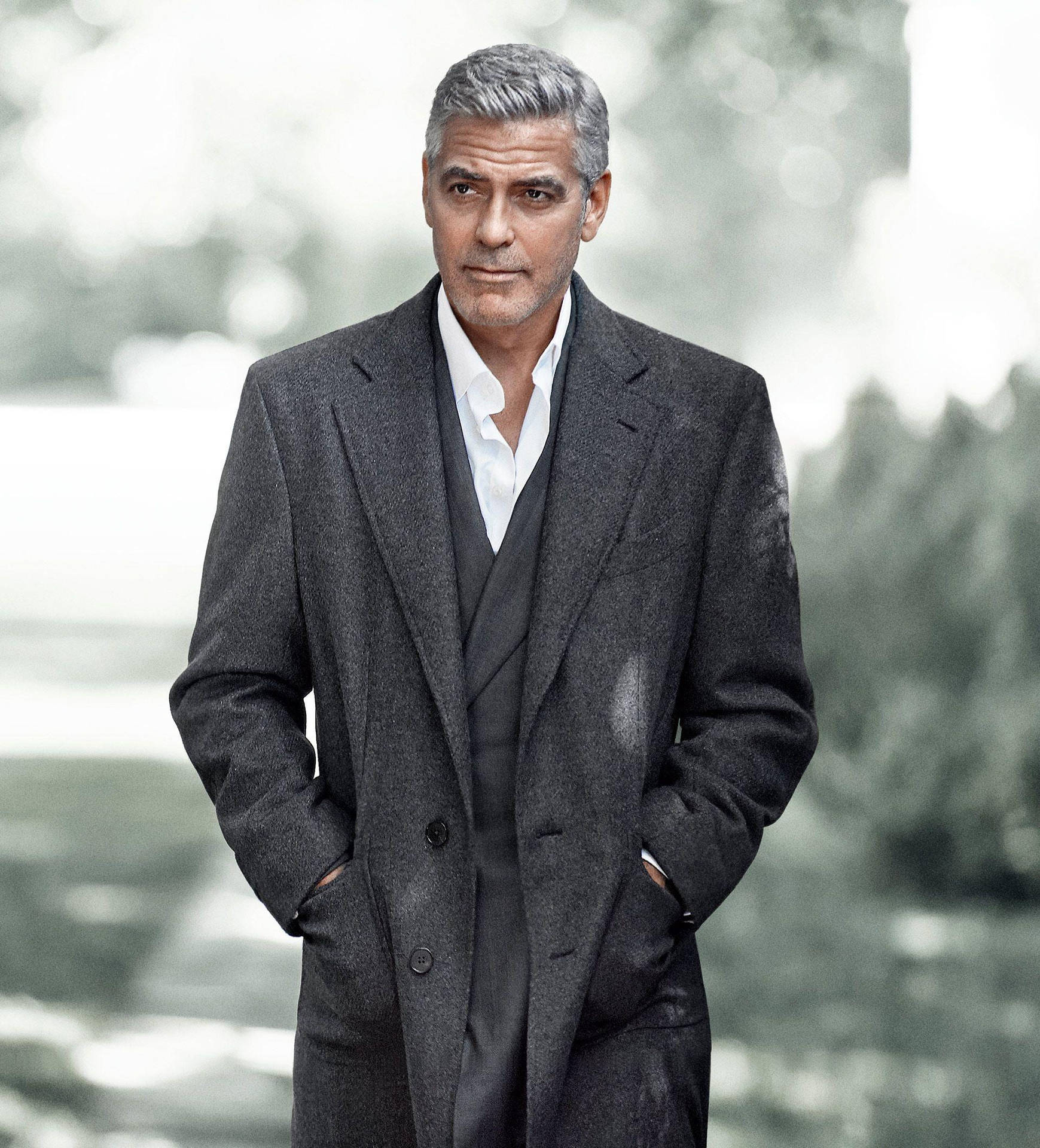 George Clooney Hands In Pocket Background