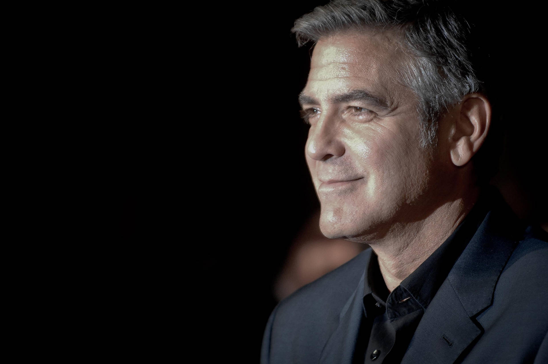 George Clooney Side View Background