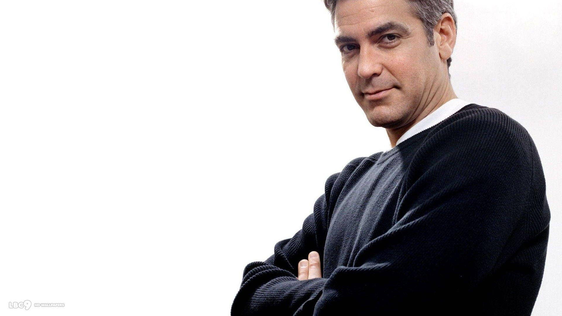 George Clooney White Background