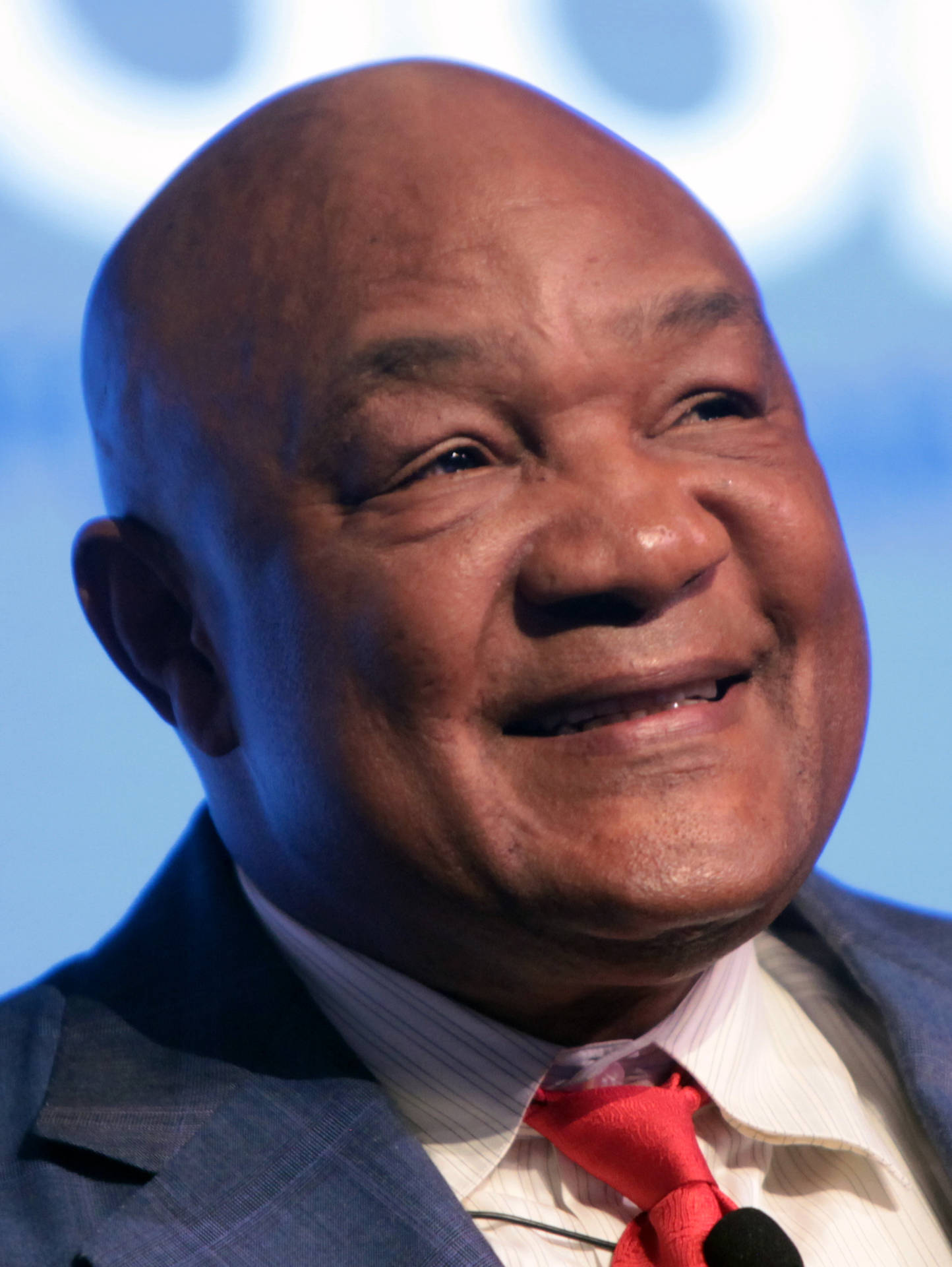 George Foreman Smiling Portrait Background