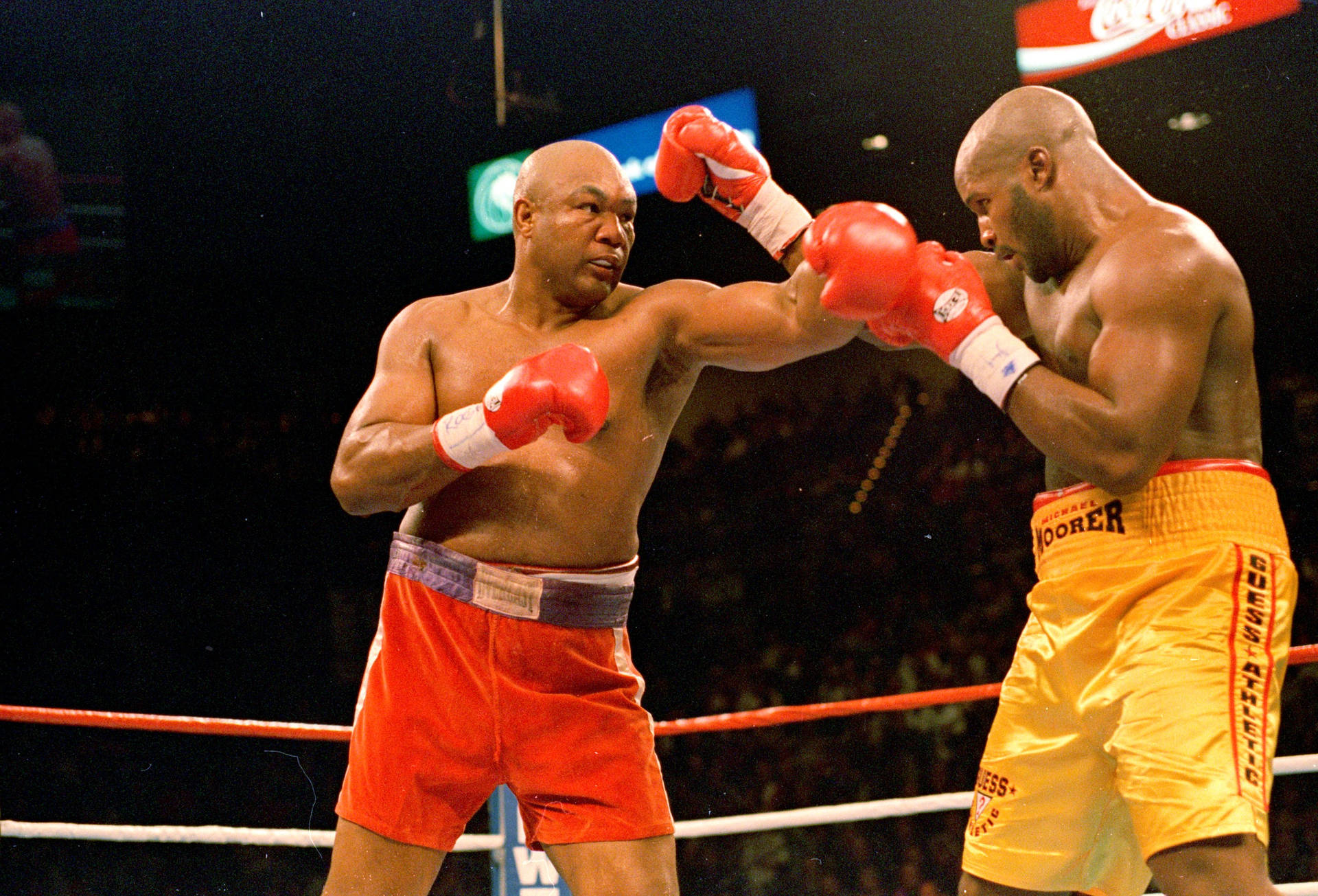 George Foreman Vs Michael Moorer Background