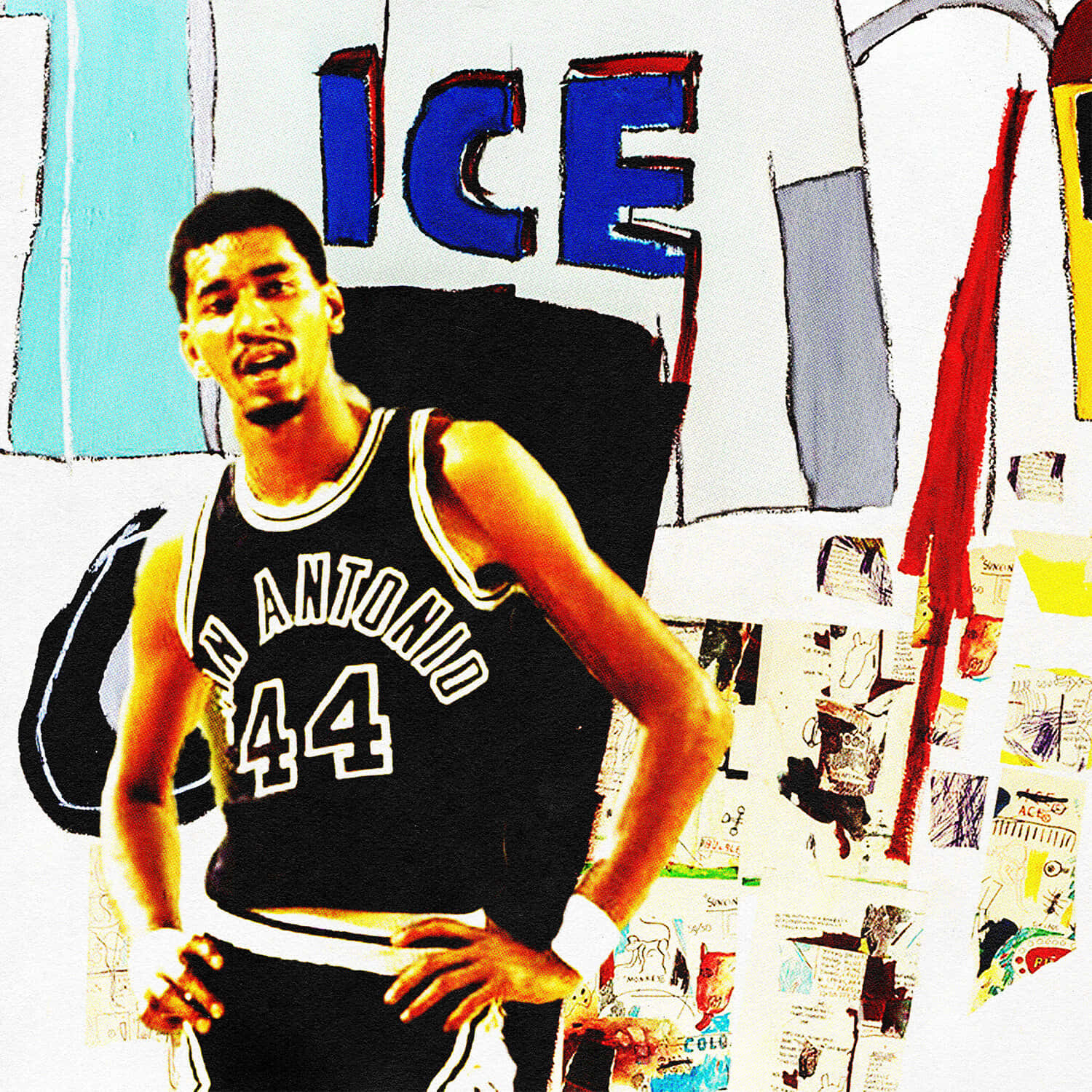 George Gervin Abstract Art Design Background