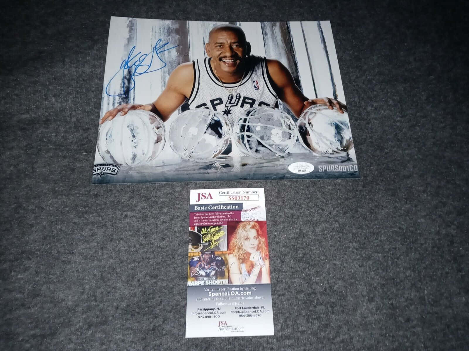 George Gervin Basketball Autographed Poster Background