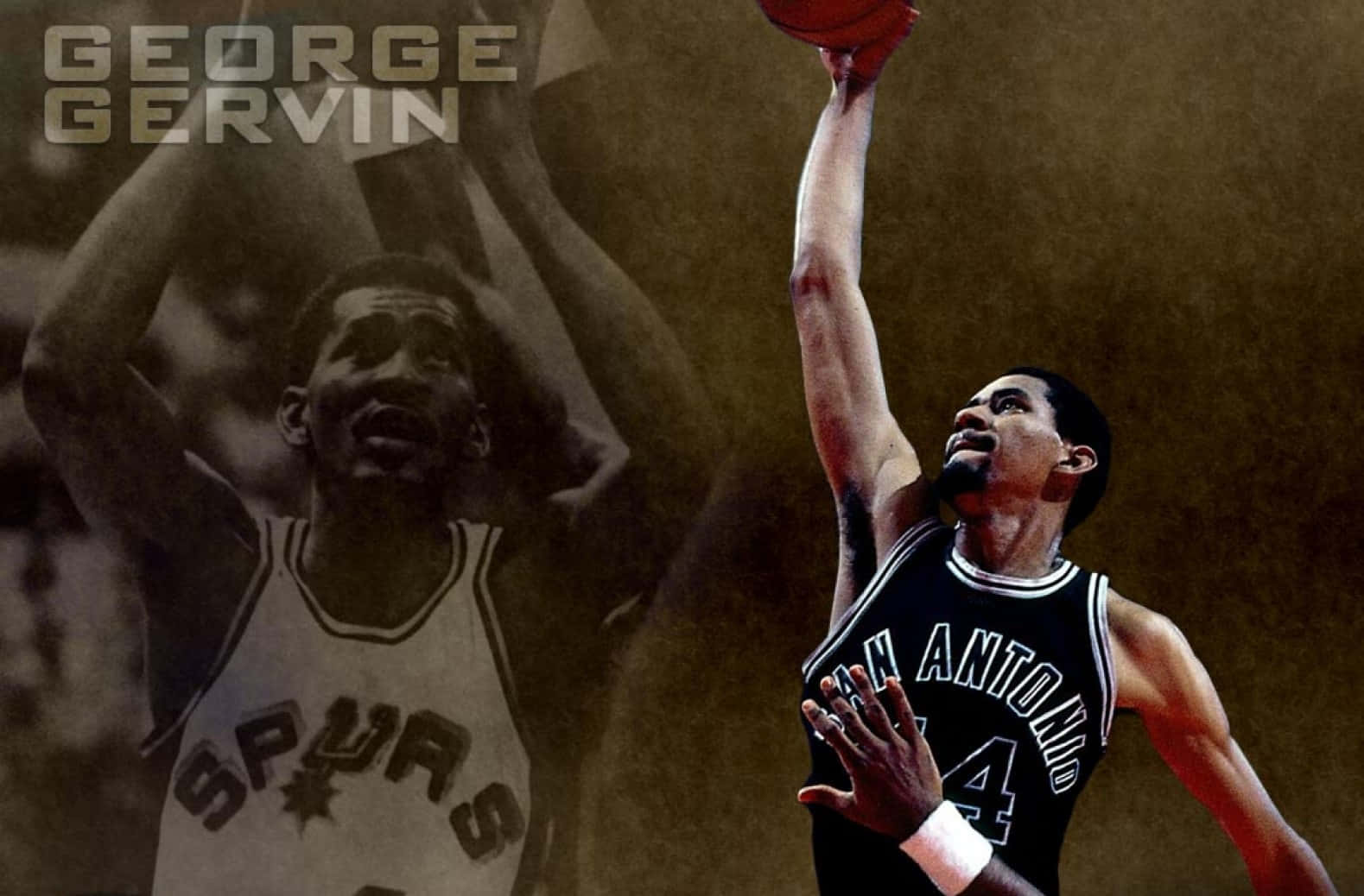 George Gervin Nba Cool Wallpaper Background