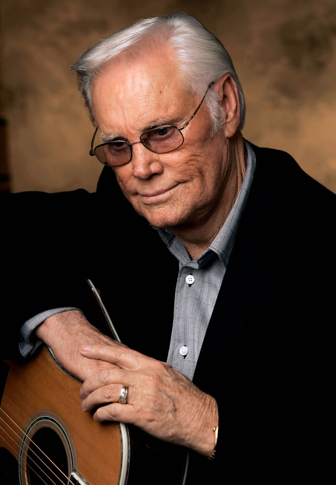 George Jones Guitar Profile Photography Background