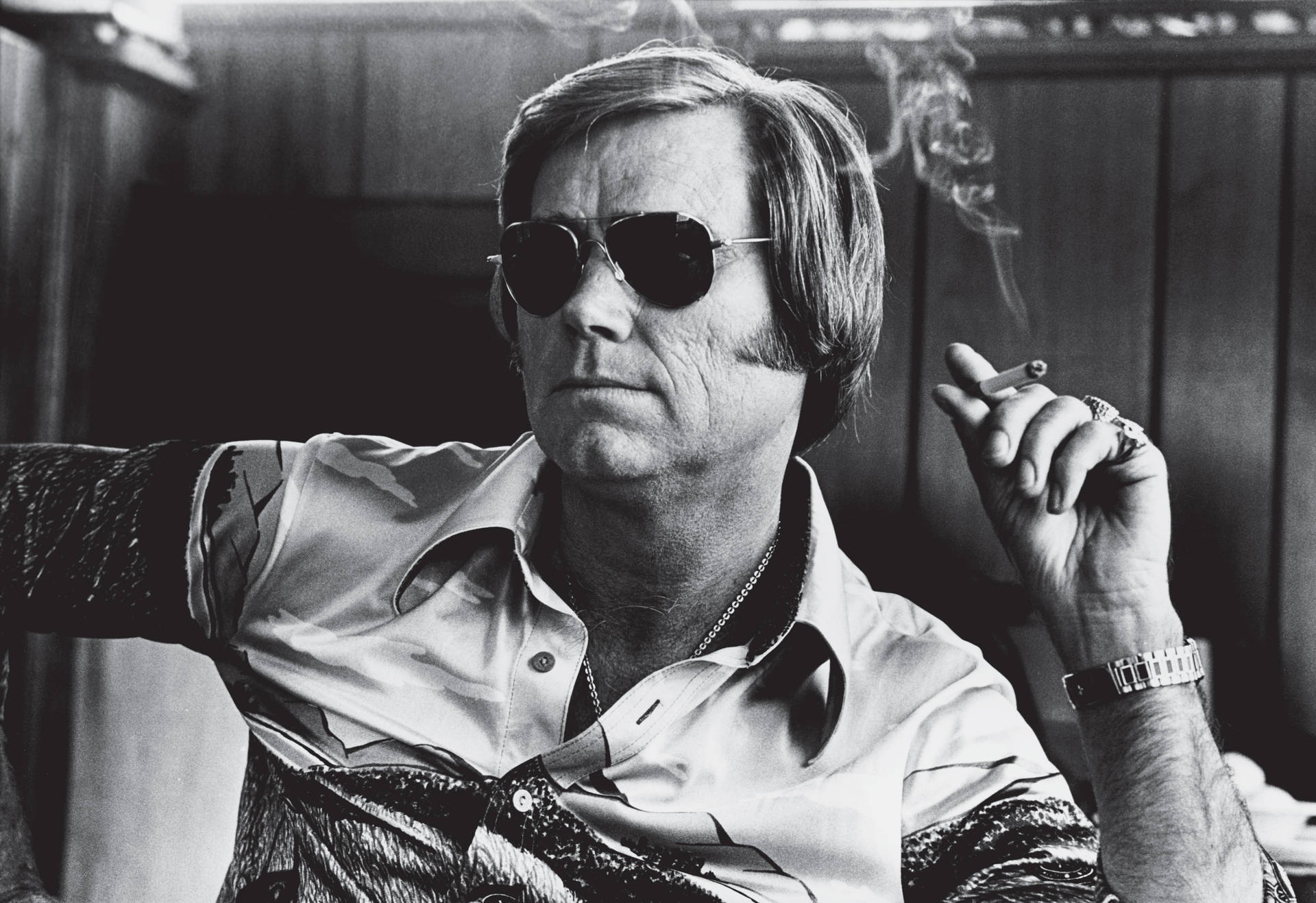 George Jones Smoking Cigarette Photography Background