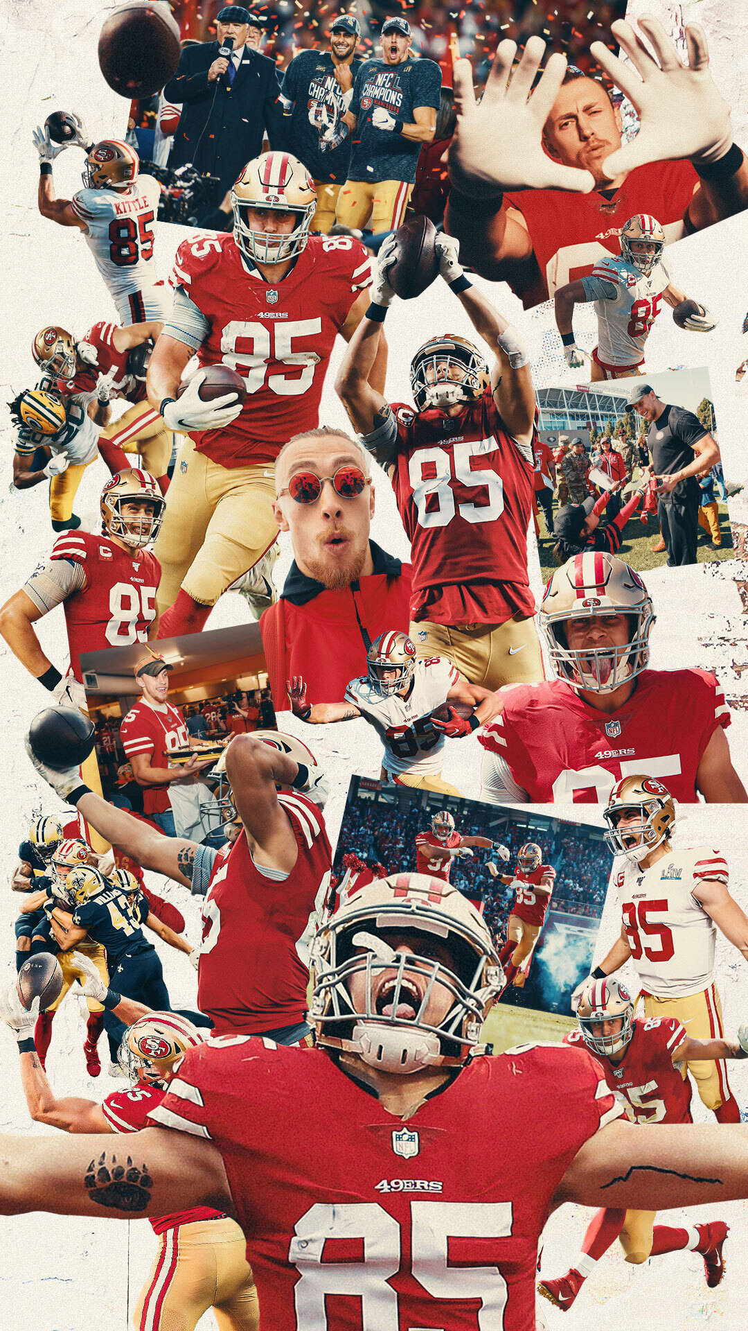 George Kittle Photo Montage 49ers Iphone Background