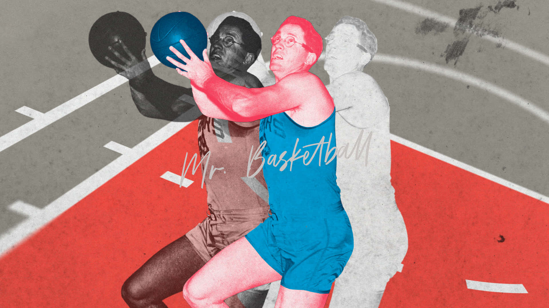 George Mikan Mr Basketball Digital Art Background