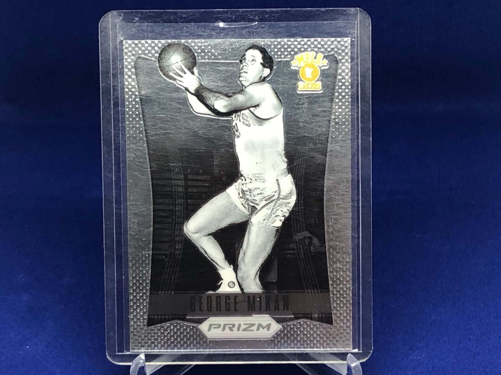 George Mikan Prizm Basketball Card Background