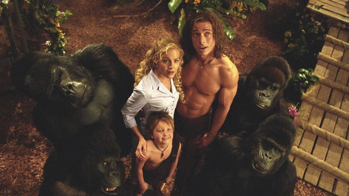 George Of The Jungle 2 Family And Apes Background