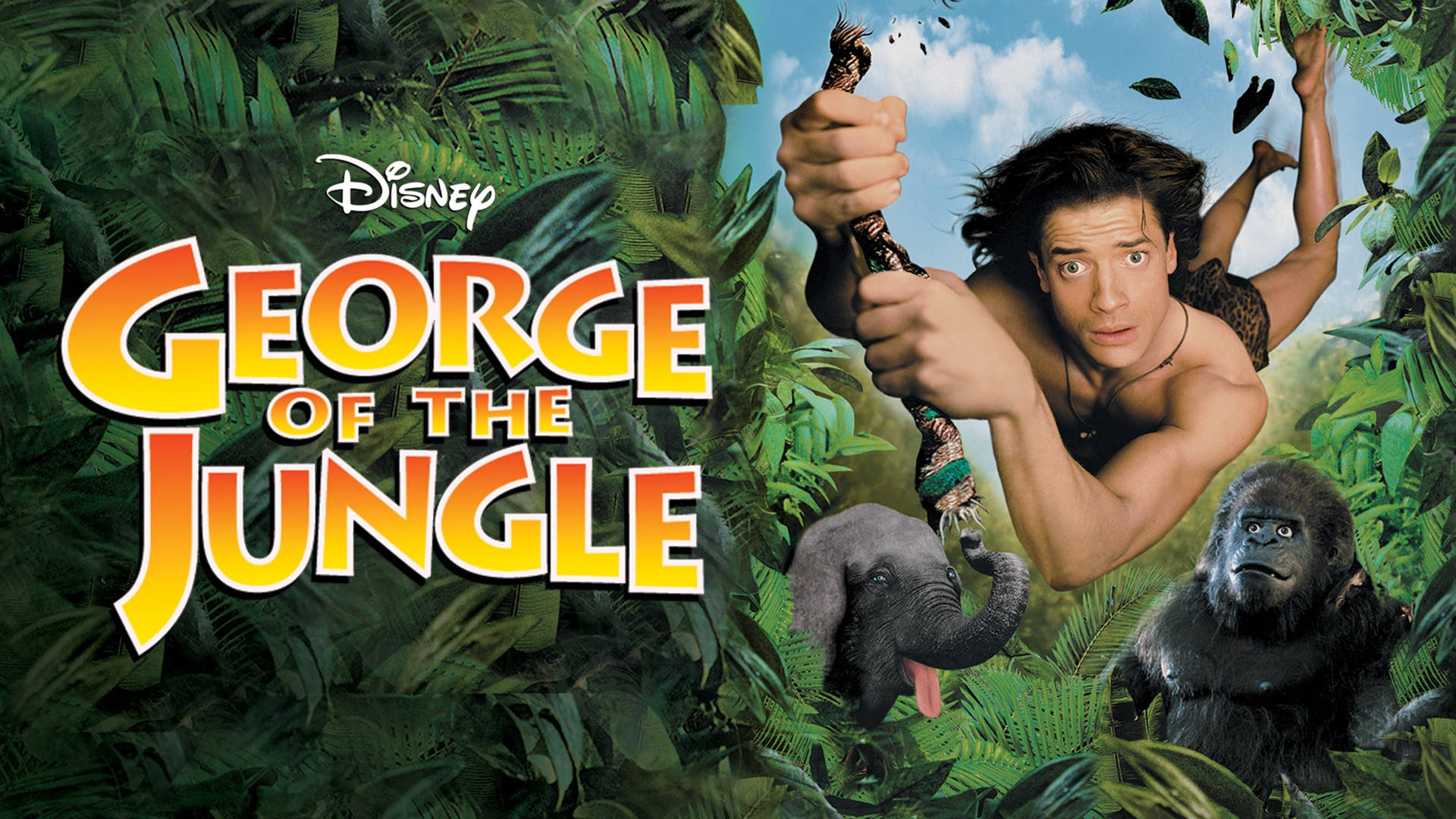 George Of The Jungle Brendan Fraser Teaser Poster Background