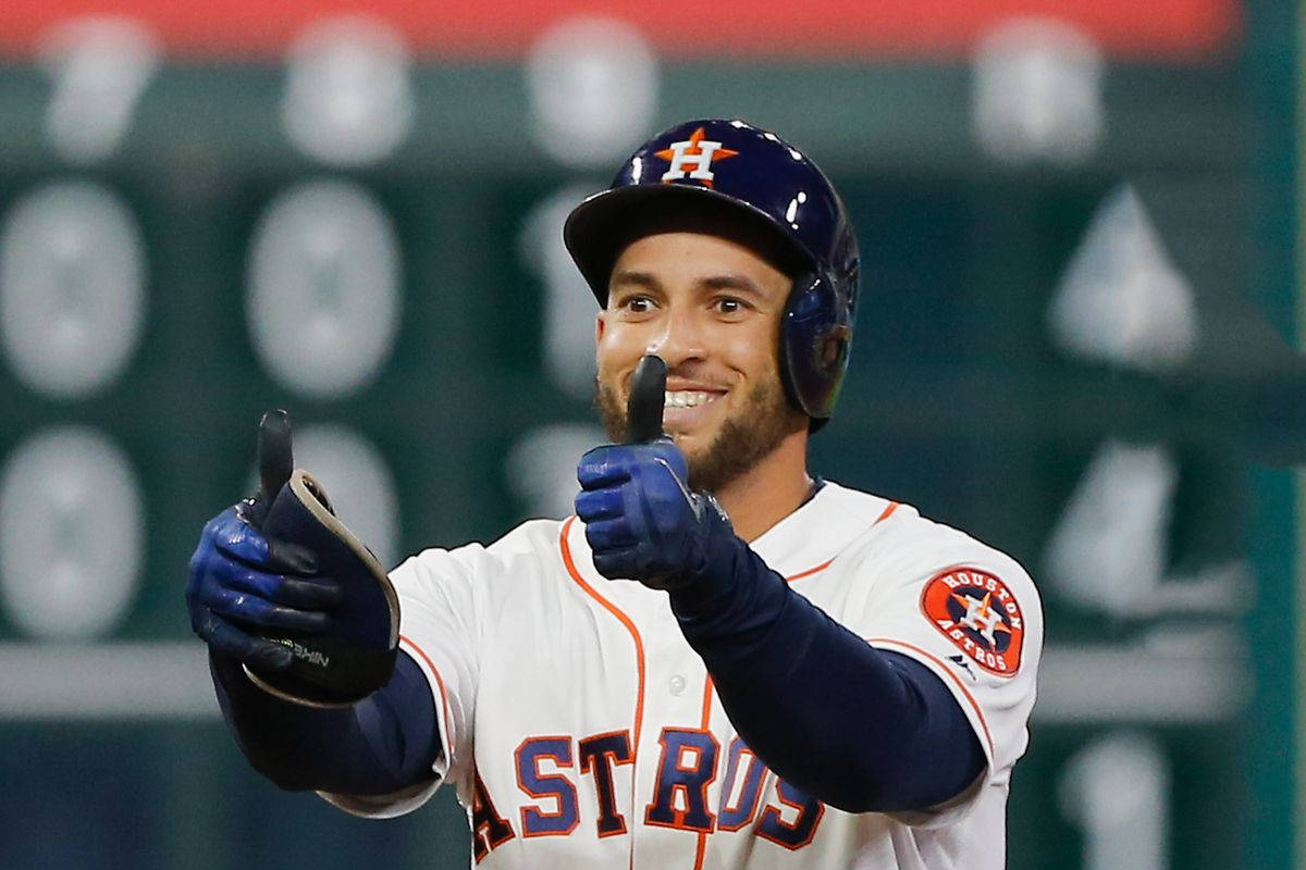 George Springer Gives Two Thumbs Up