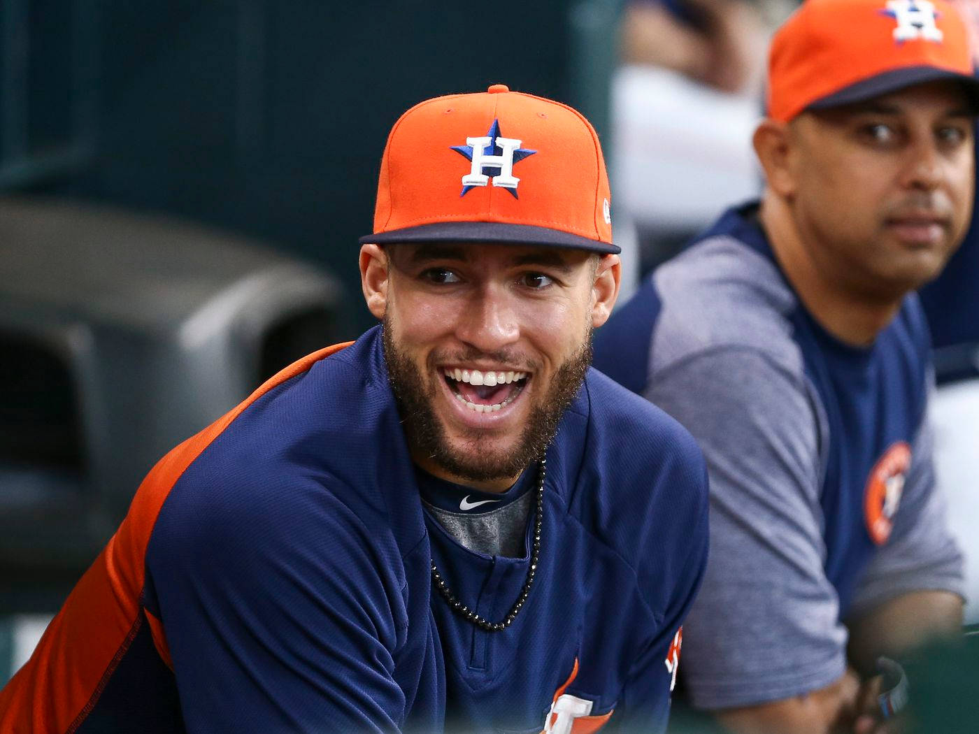 George Springer Houston Astros Laughing