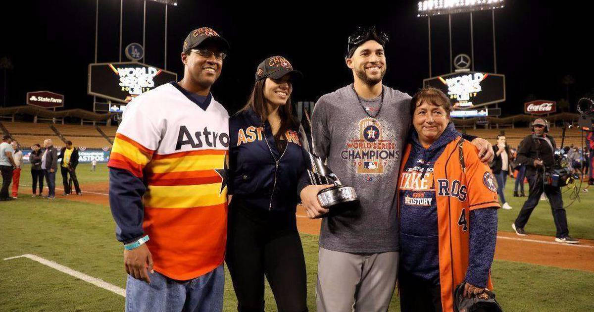 George Springer Parents And His Wife Background