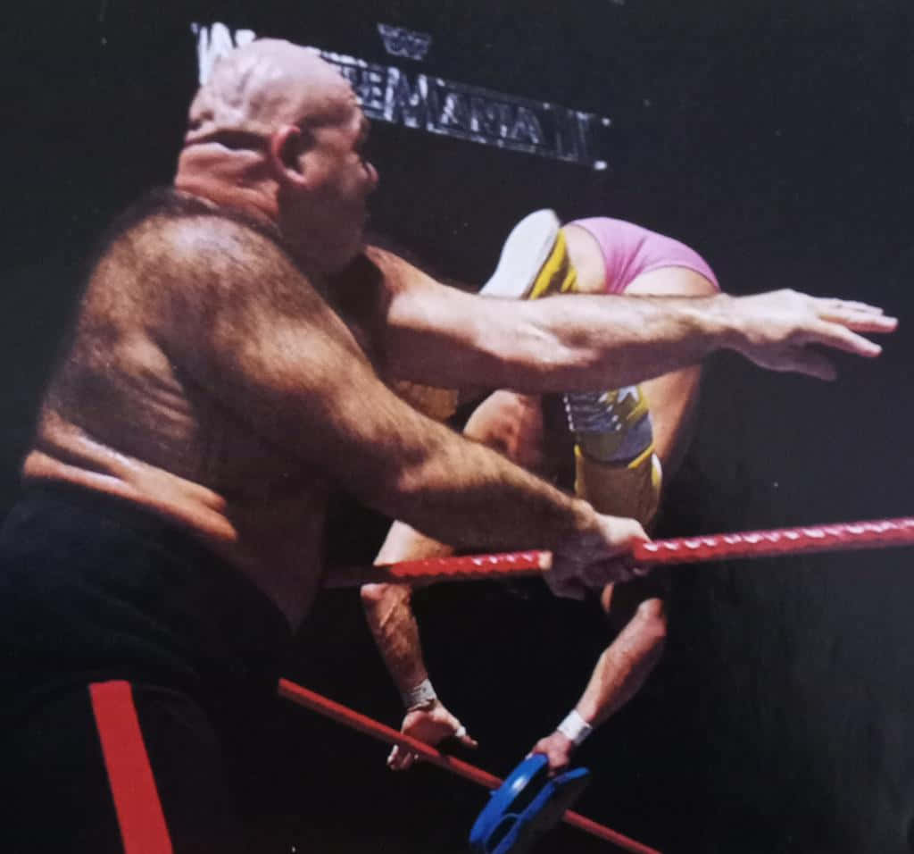 George Steele Flipping Opponent Background