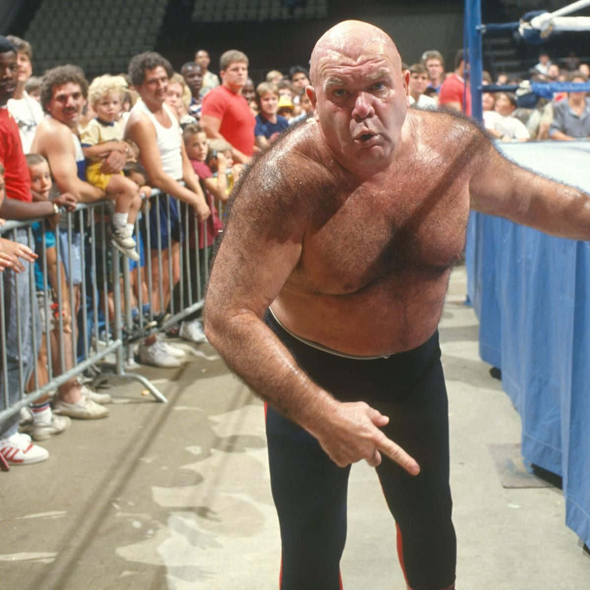 George Steele Outside The Ring Background