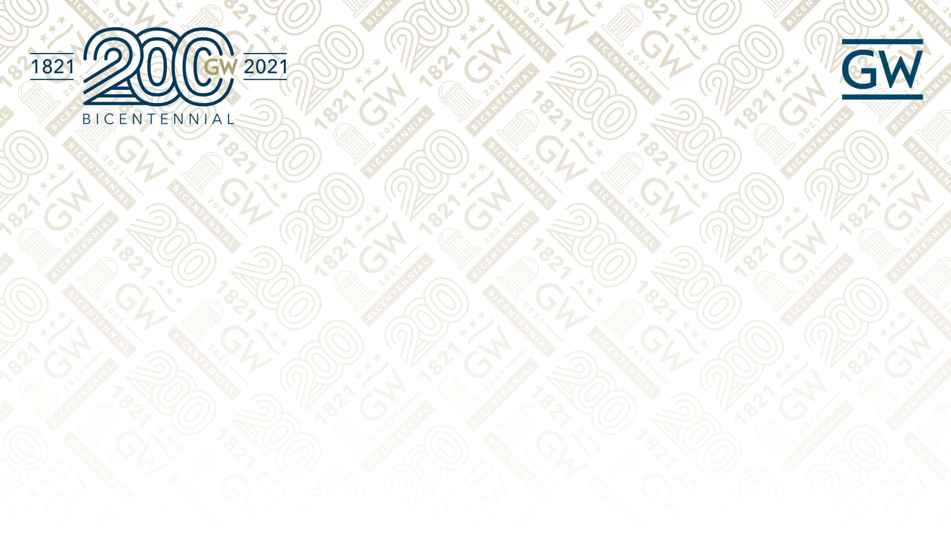 George Washington University Bicentennial Celebration Background Background