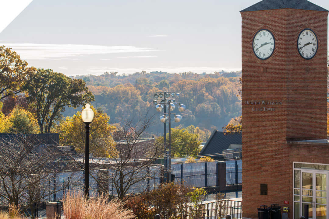 George Washington University Clock Tower Background