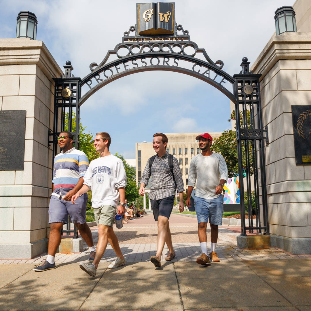 George Washington University Gate Background