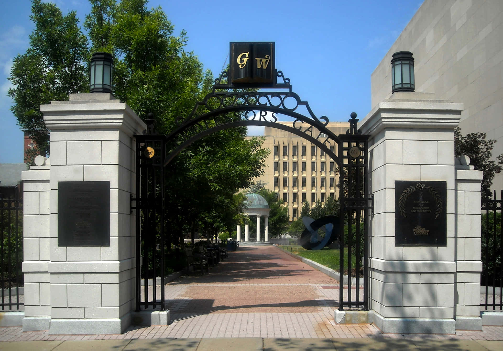 George Washington University Open Gate Background