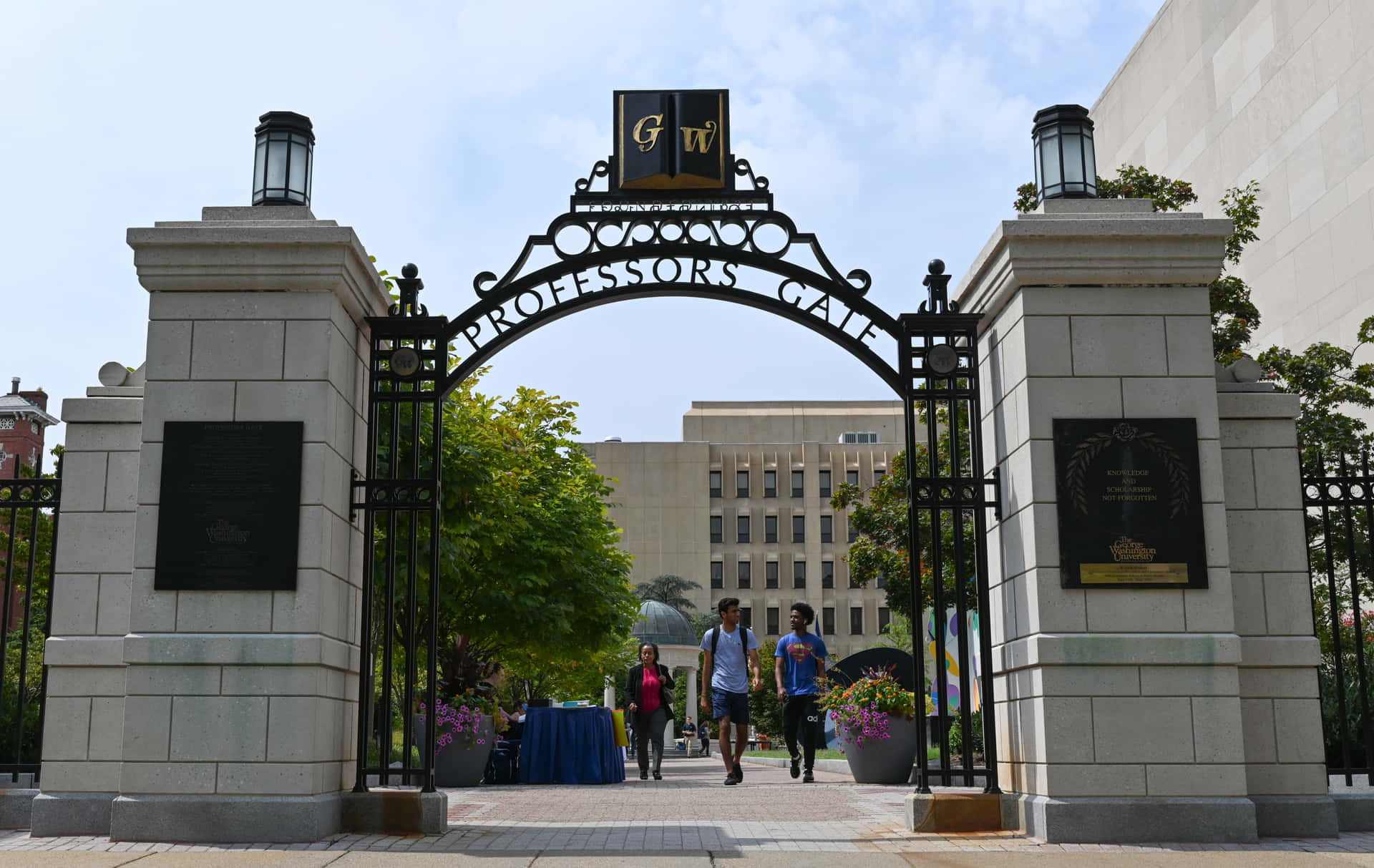 George Washington University Professor's Gate Background