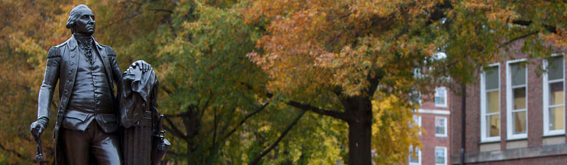 George Washington University Statue Background