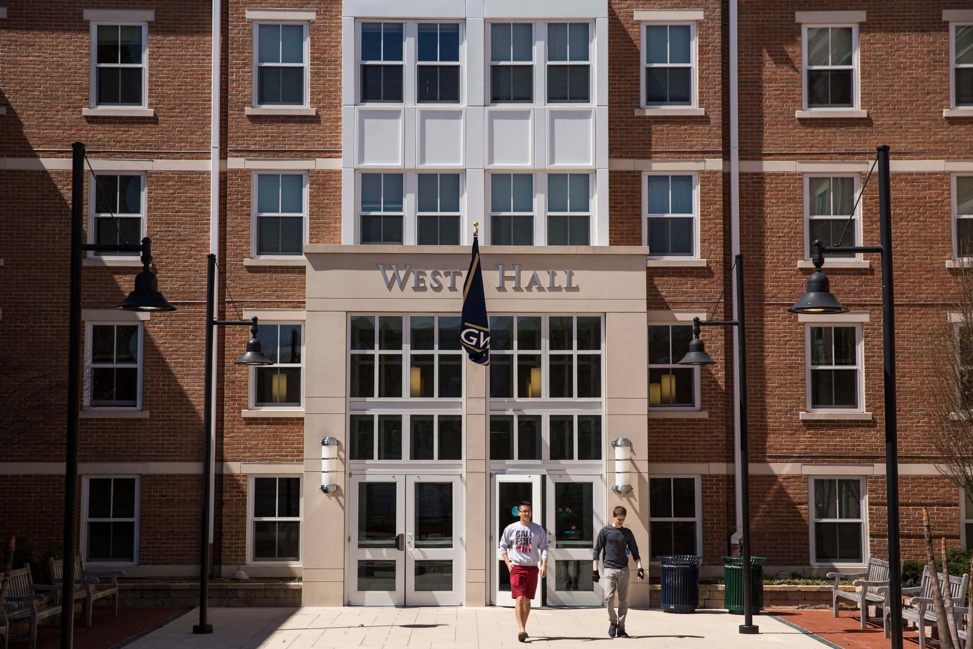 George Washington University West Hall Building Background