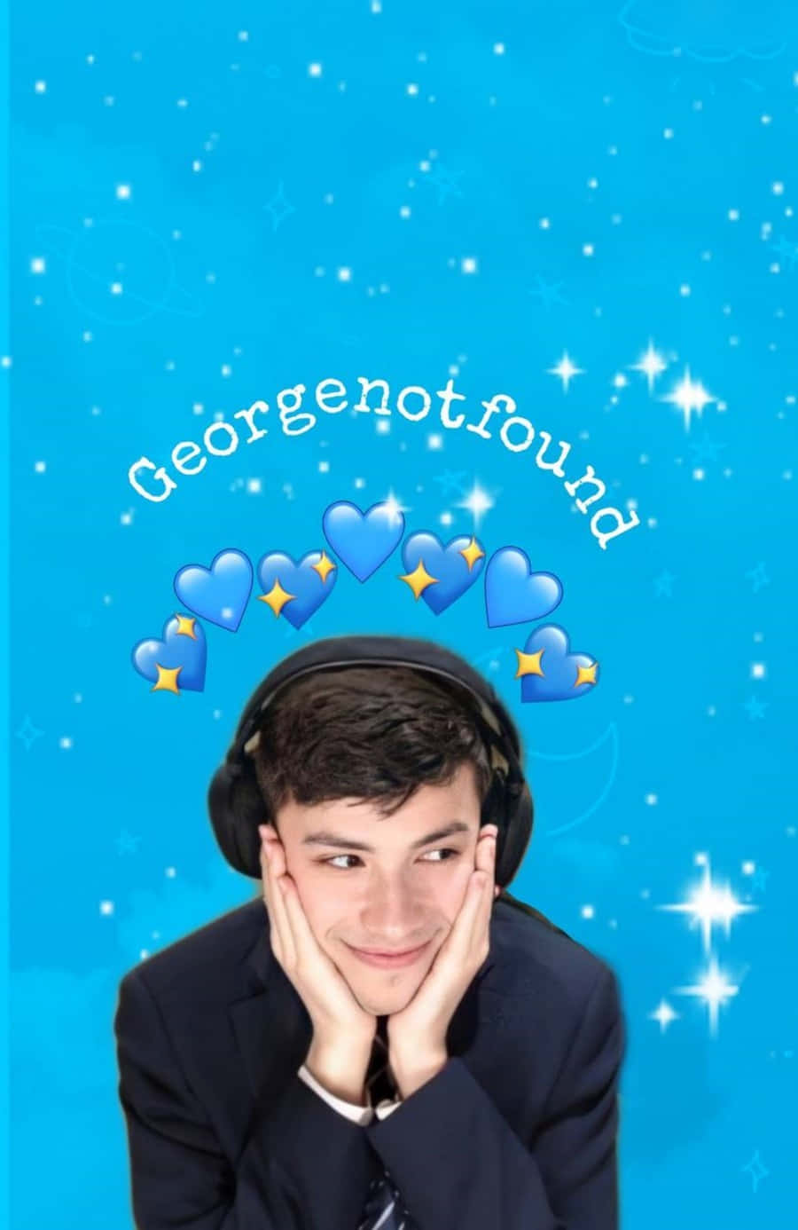 Georgenotfound With Blue Hearts