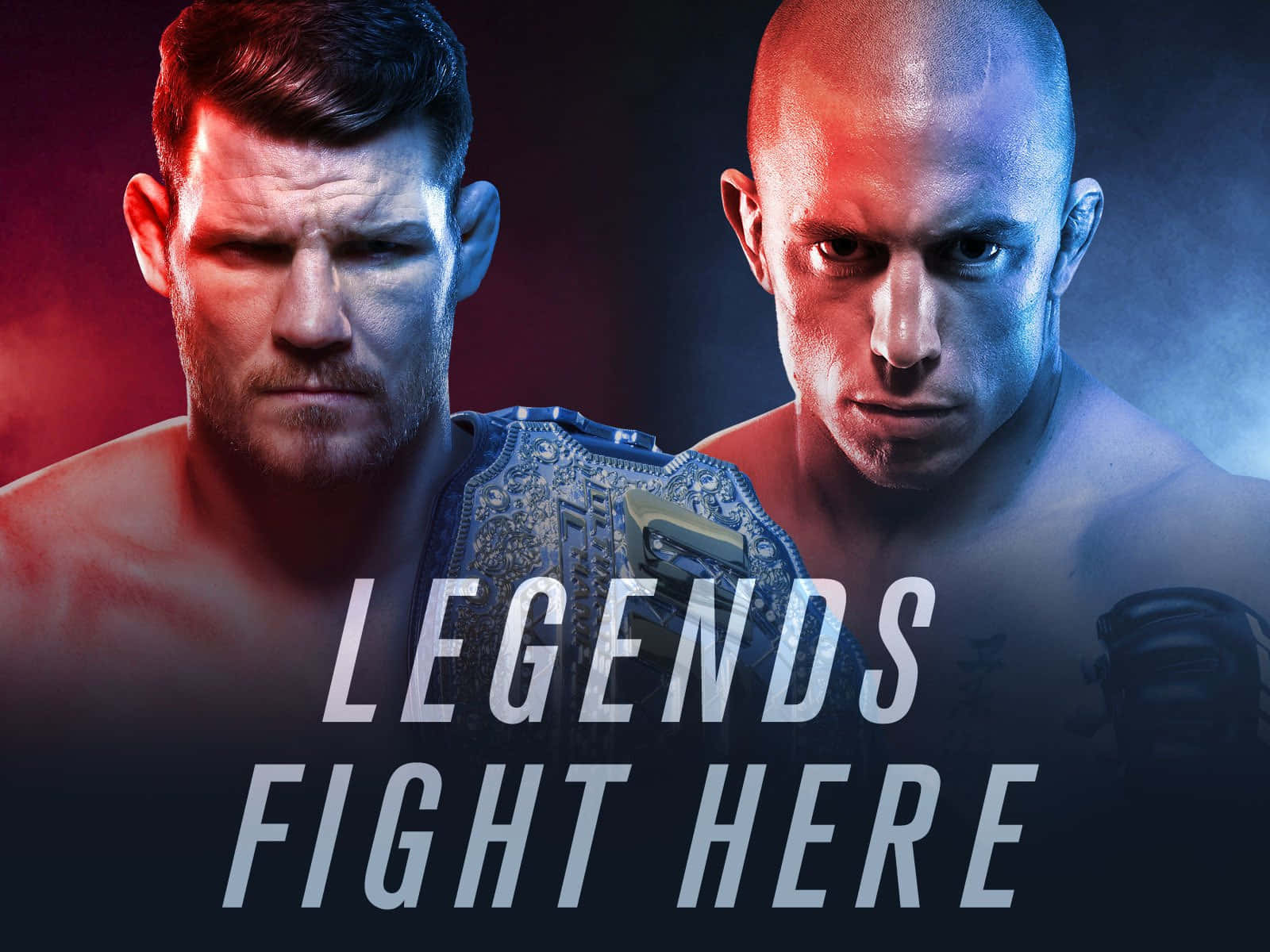 Georges St-pierre And Michael Bisping Poster