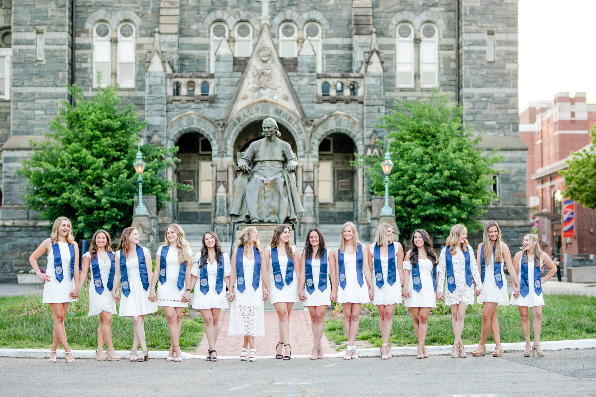 Georgetown Graduates Photo Background