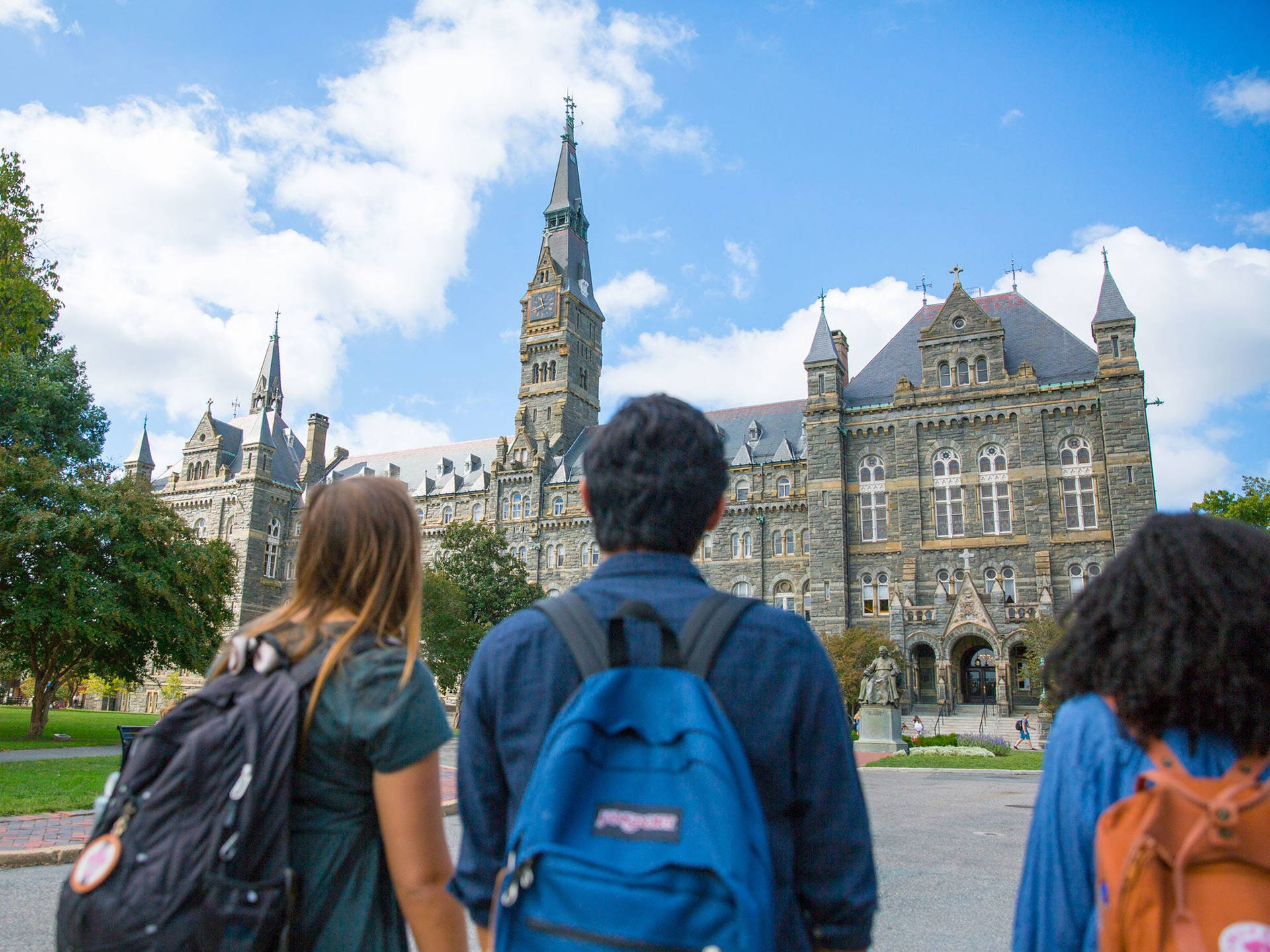 Georgetown University Backpacker Students